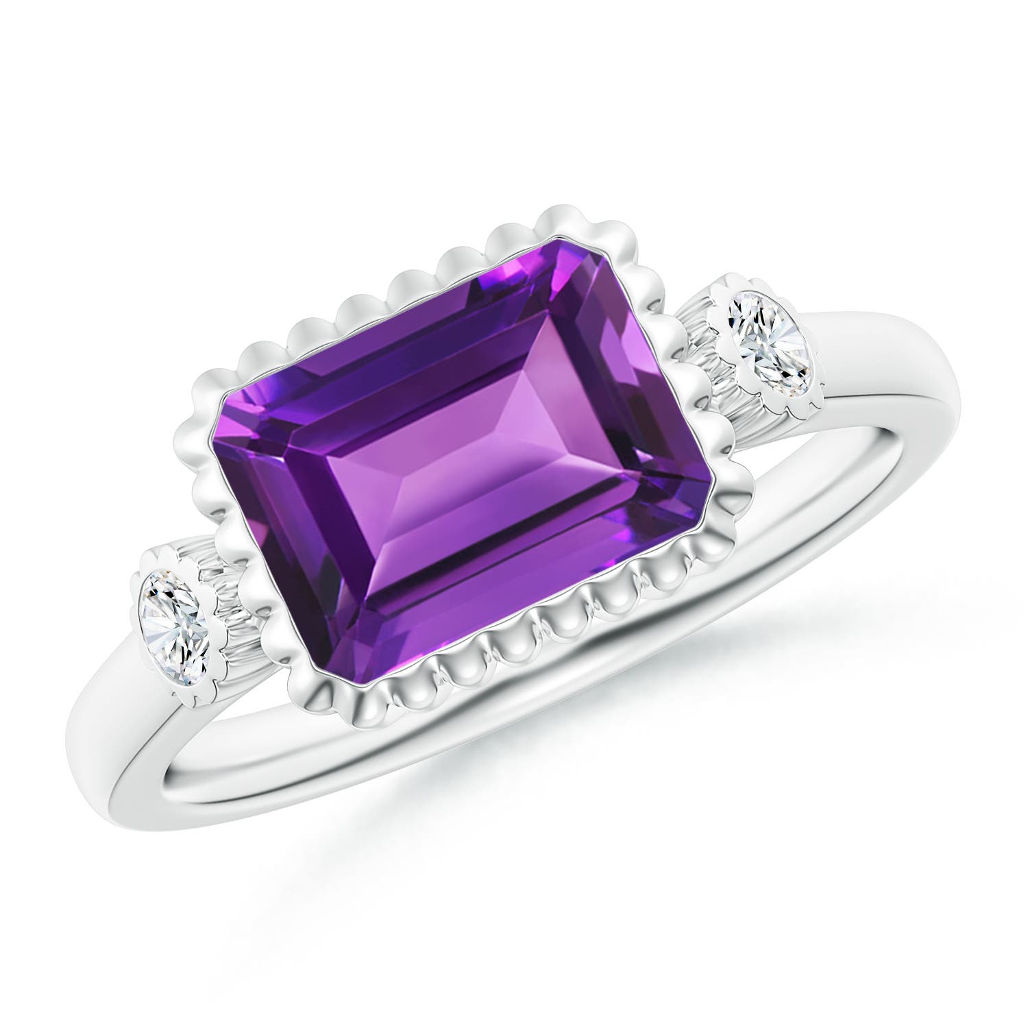 AAAA - Amethyst / 2.34 CT / 14 KT White Gold