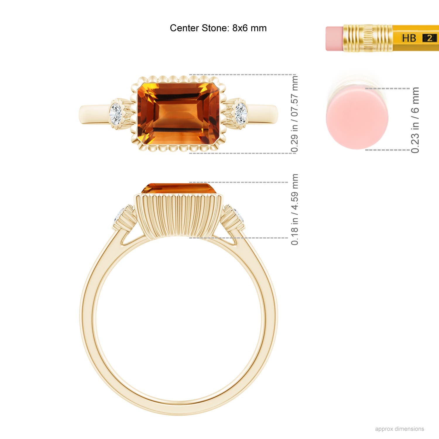 AAAA - Citrine / 1.59 CT / 14 KT Yellow Gold