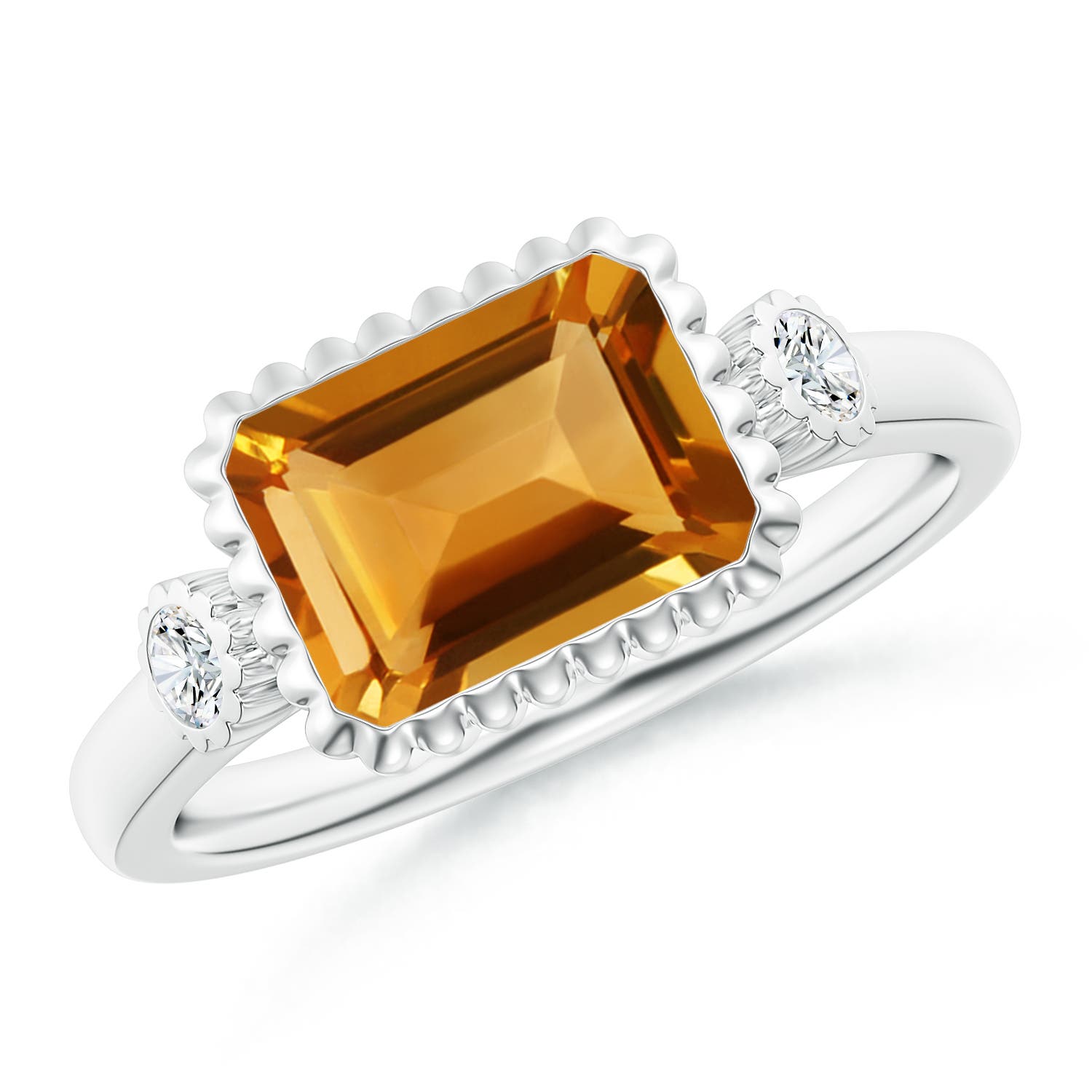 AA - Citrine / 2.24 CT / 14 KT White Gold