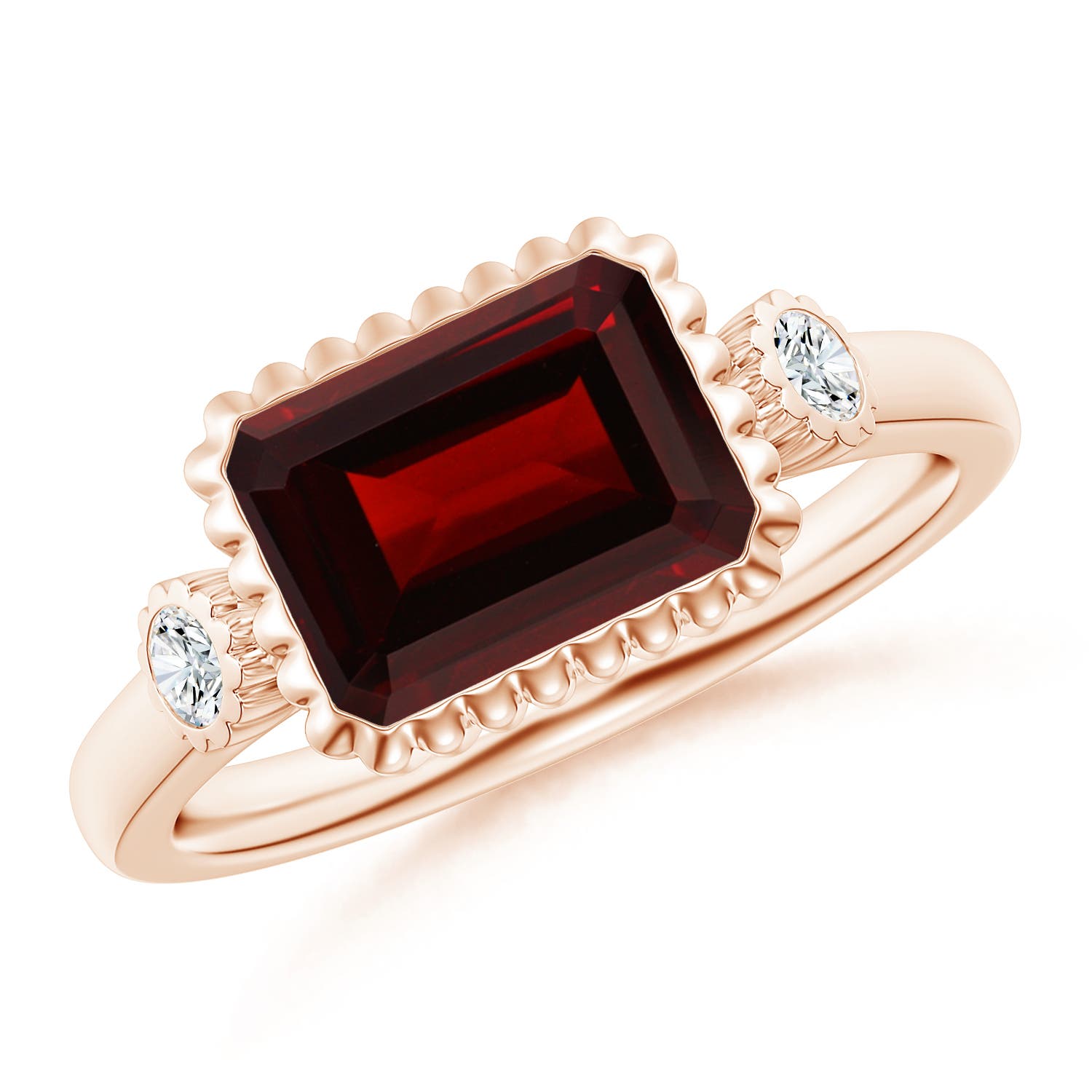 AA - Garnet / 2.94 CT / 14 KT Rose Gold