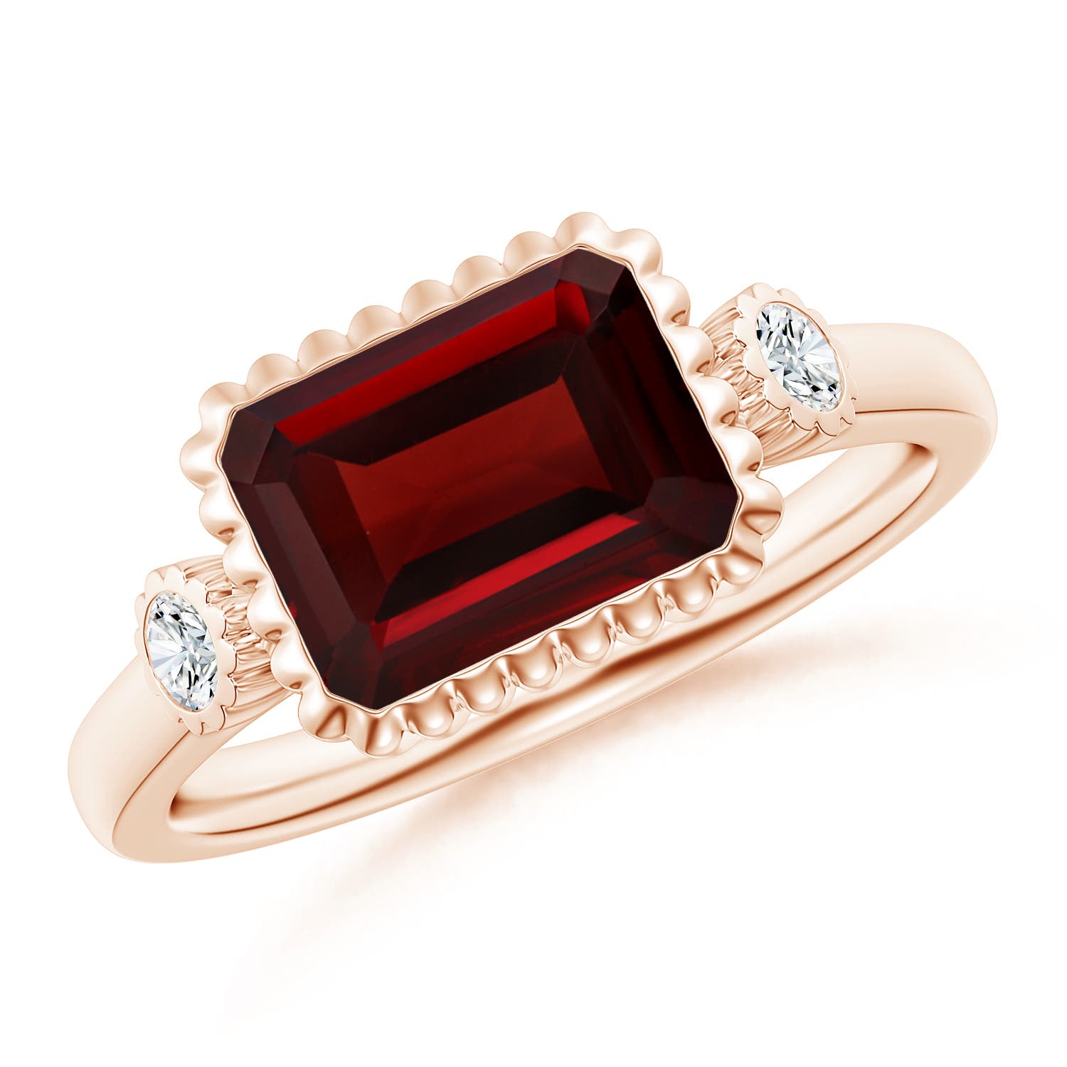 AAA - Garnet / 2.94 CT / 14 KT Rose Gold