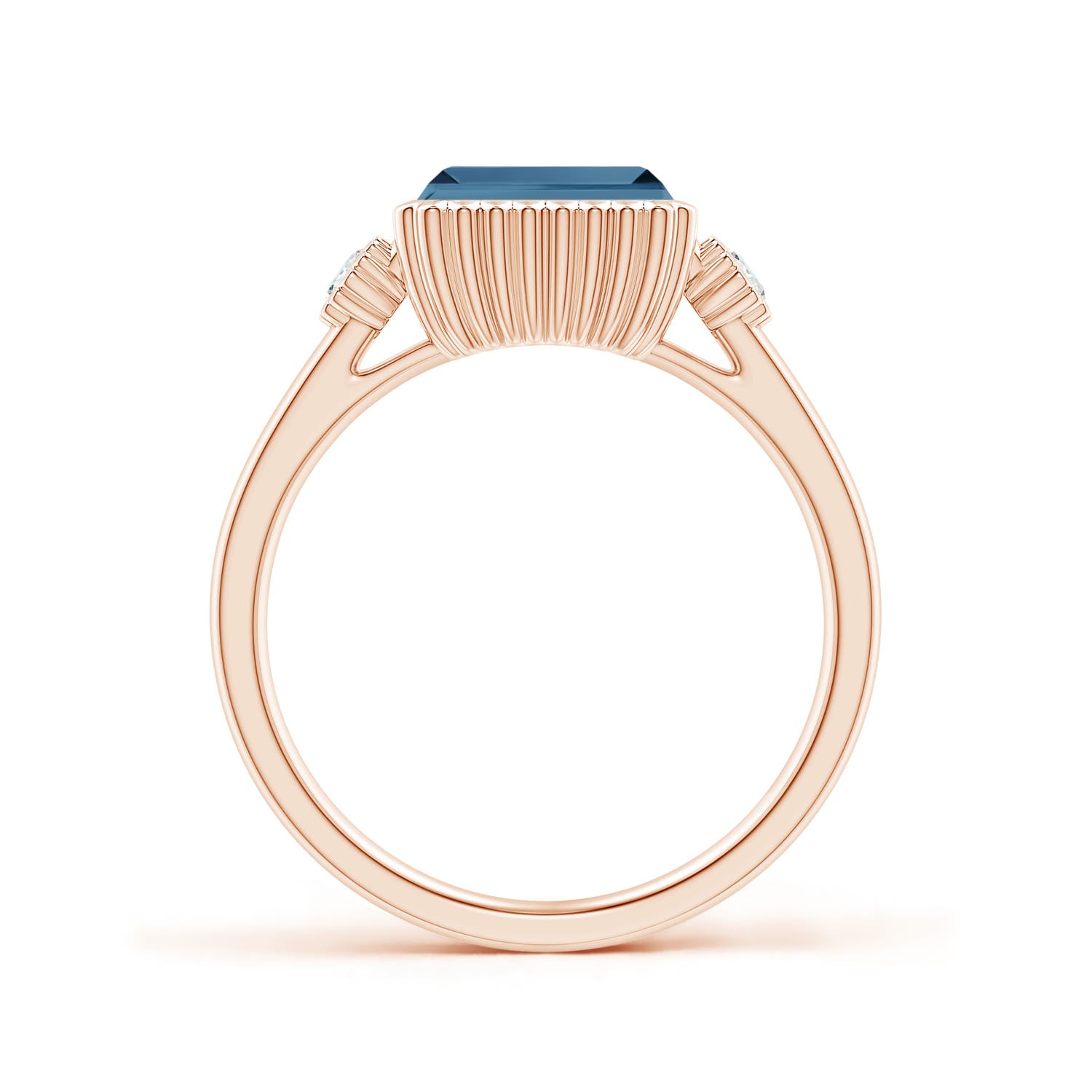 A - London Blue Topaz / 2.04 CT / 14 KT Rose Gold