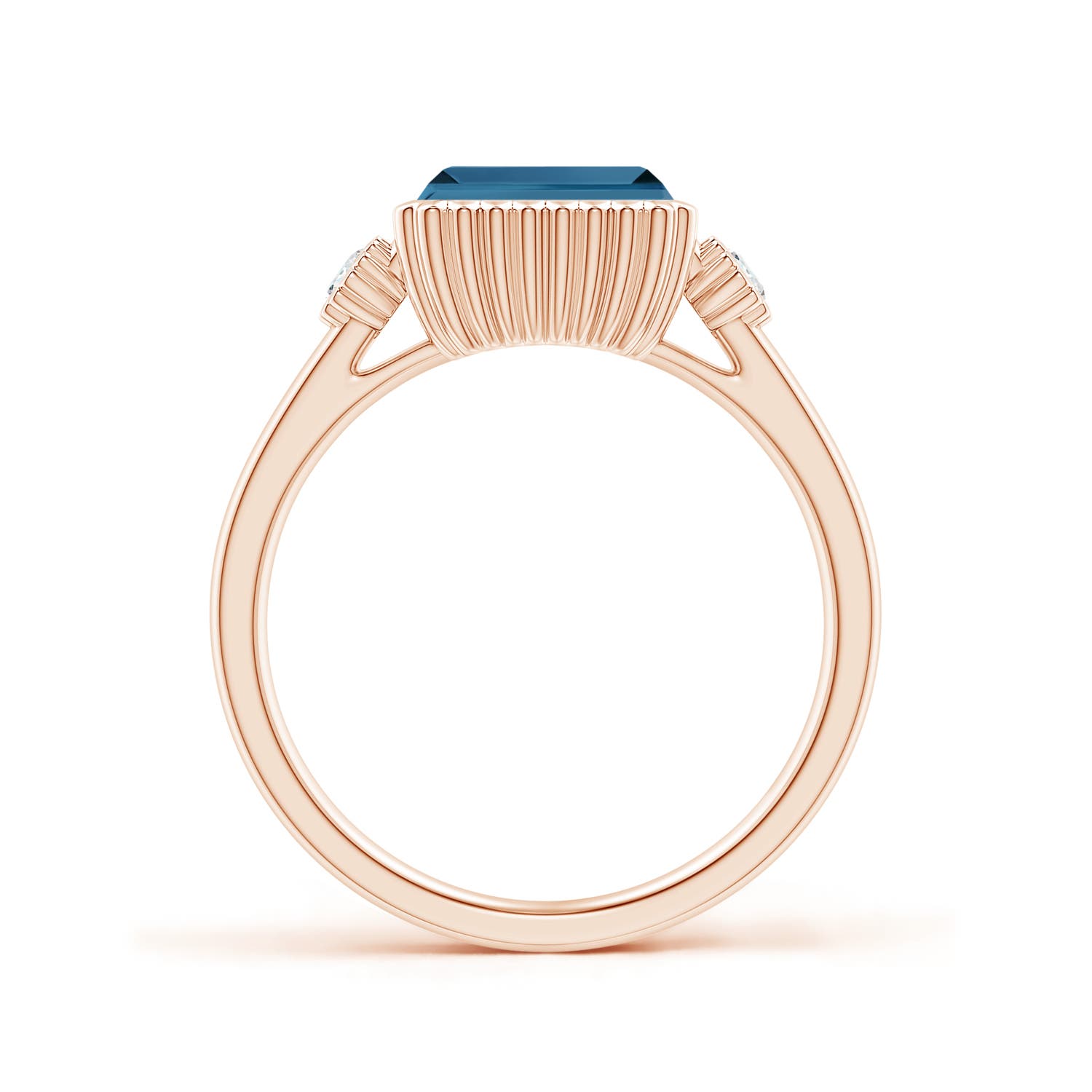 AA - London Blue Topaz / 2.04 CT / 14 KT Rose Gold