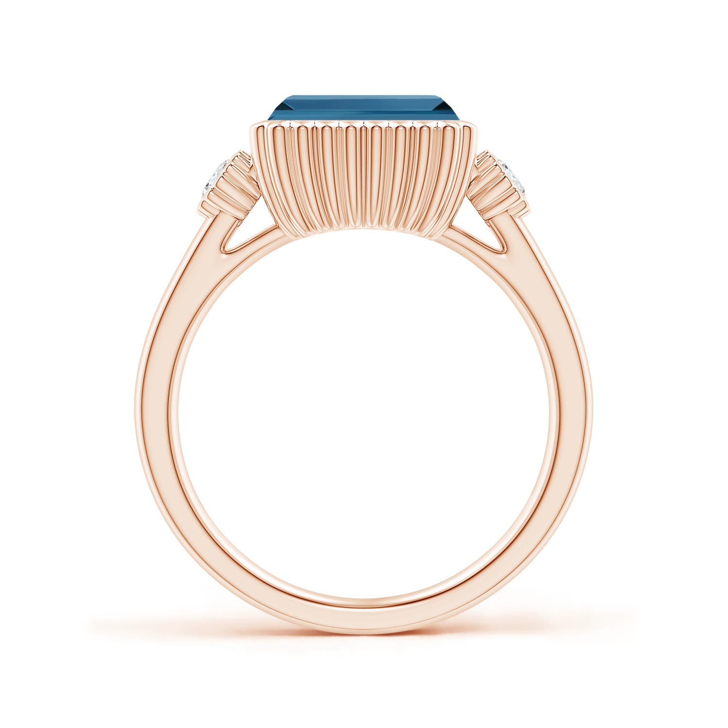 AA - London Blue Topaz / 2.89 CT / 14 KT Rose Gold