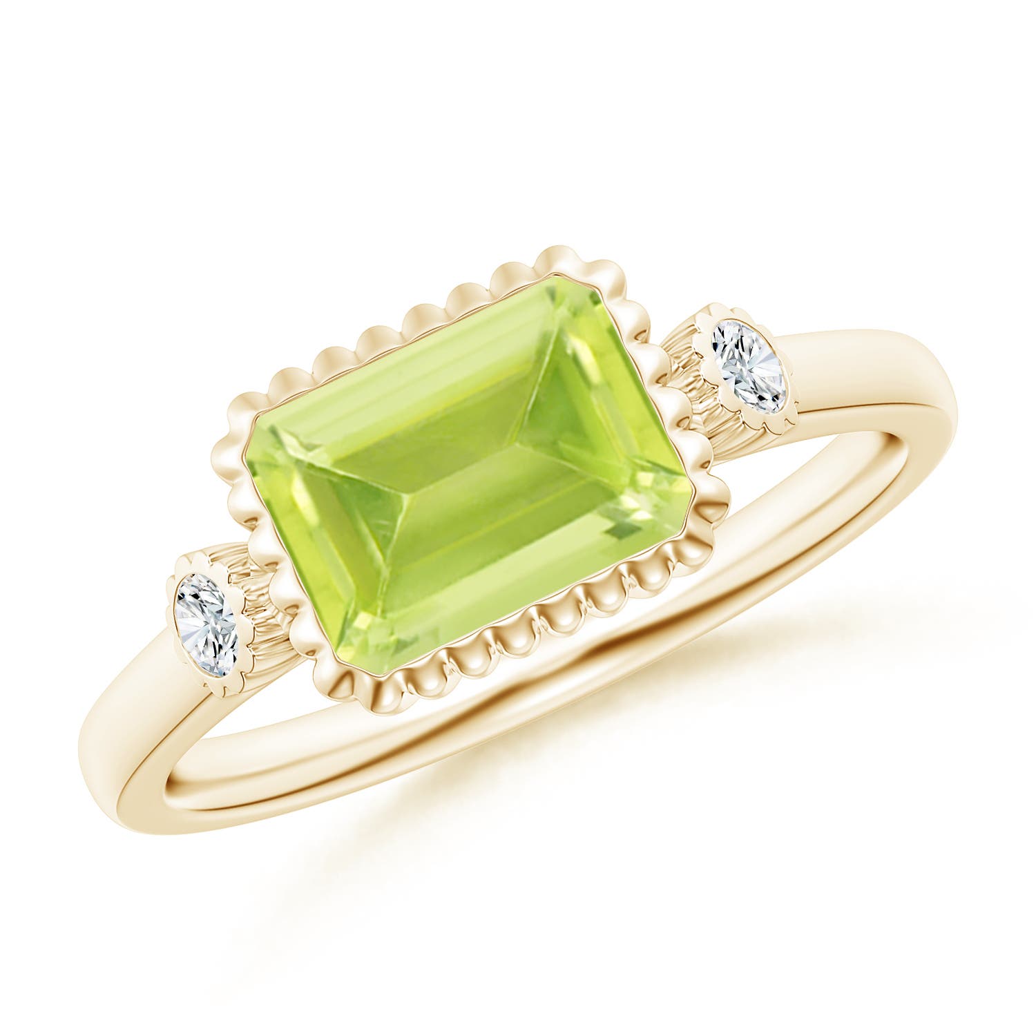 A - Peridot / 1.69 CT / 14 KT Yellow Gold