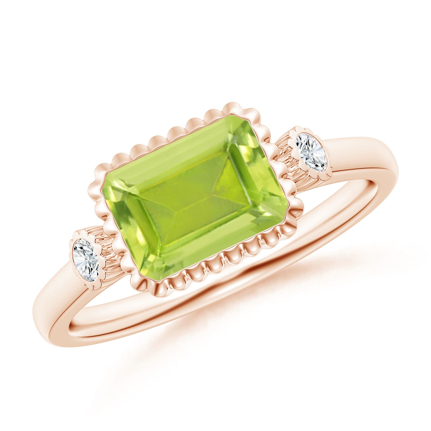 AA - Peridot / 1.69 CT / 14 KT Rose Gold