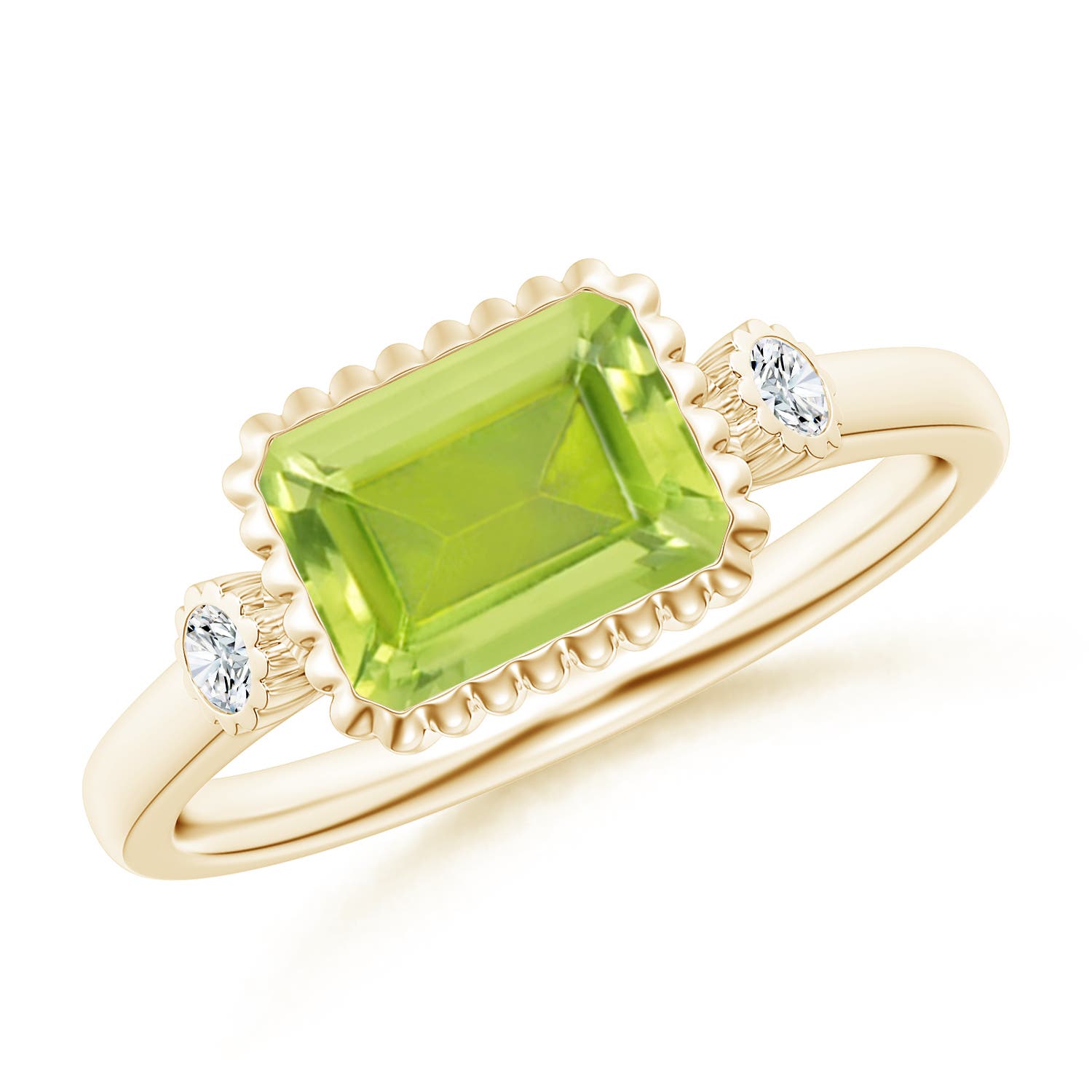 AA - Peridot / 1.69 CT / 14 KT Yellow Gold