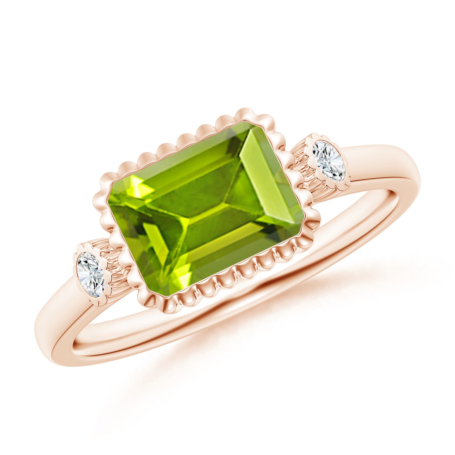 AAA - Peridot / 1.69 CT / 14 KT Rose Gold