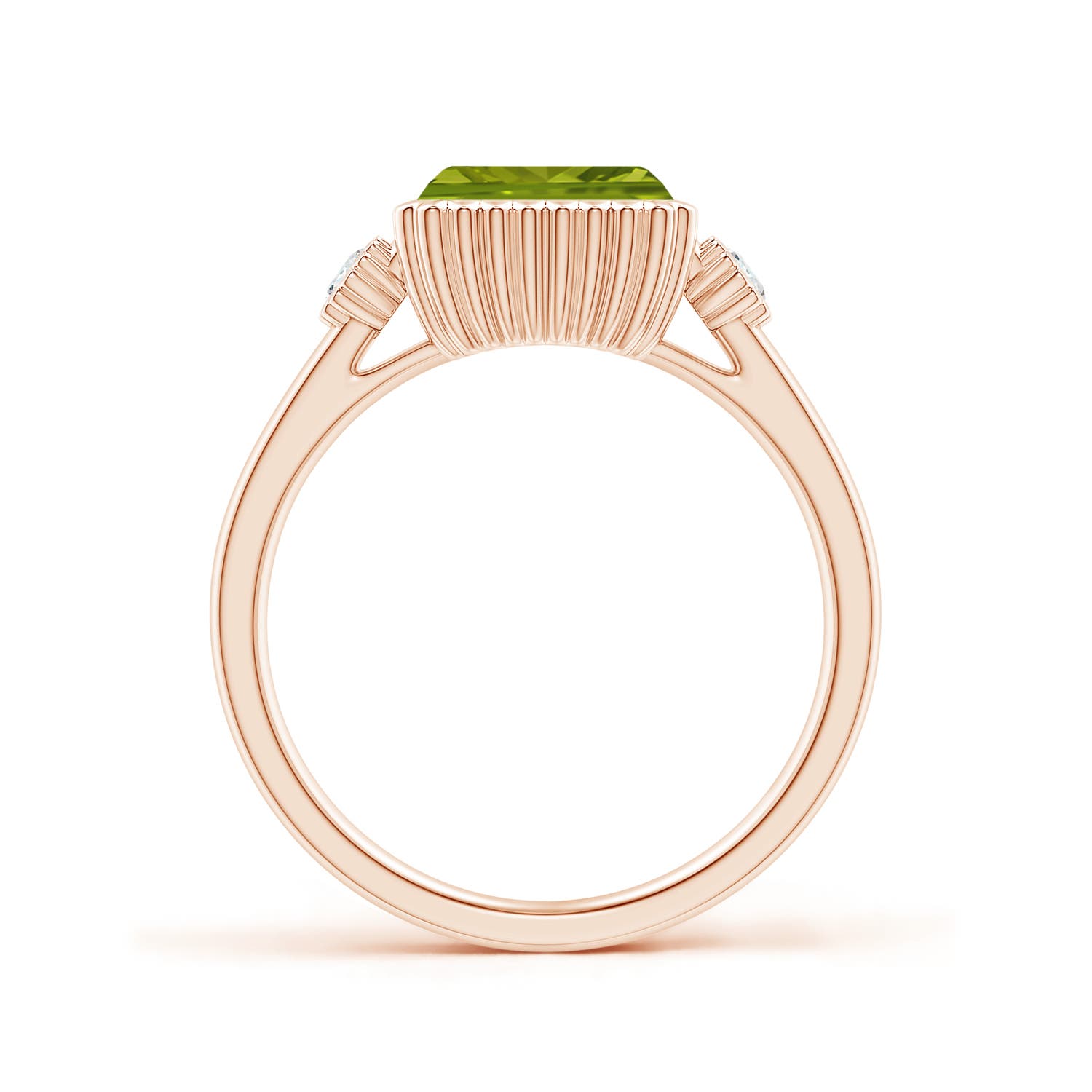 AAA - Peridot / 1.69 CT / 14 KT Rose Gold