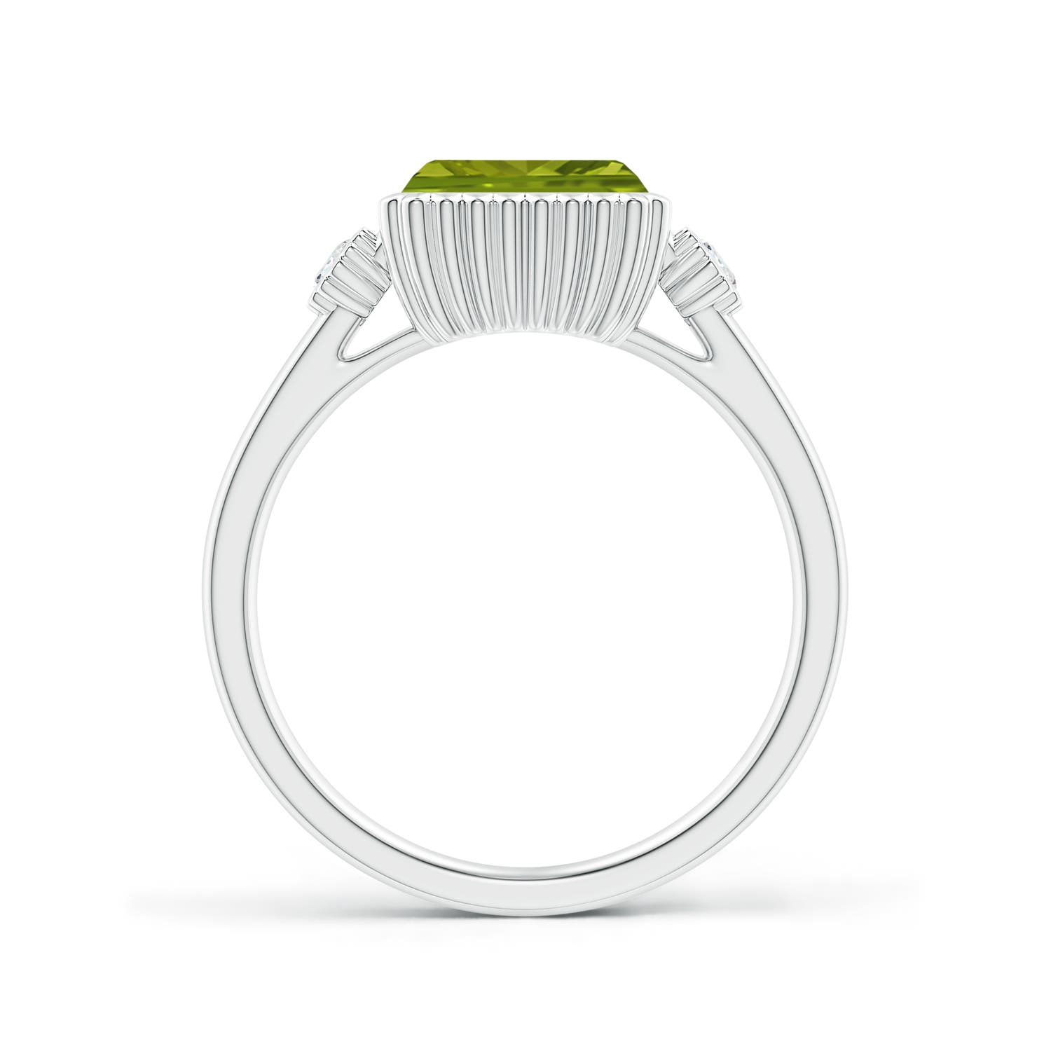 AAA - Peridot / 1.69 CT / 14 KT White Gold