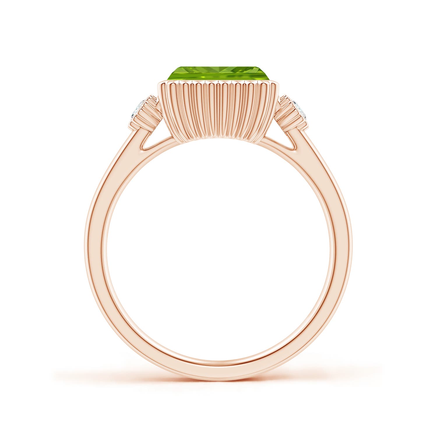 AAAA - Peridot / 1.69 CT / 14 KT Rose Gold