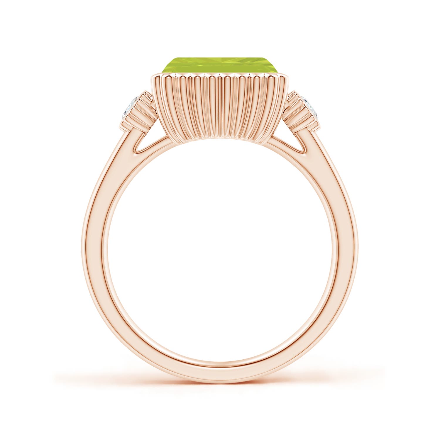 A - Peridot / 2.49 CT / 14 KT Rose Gold