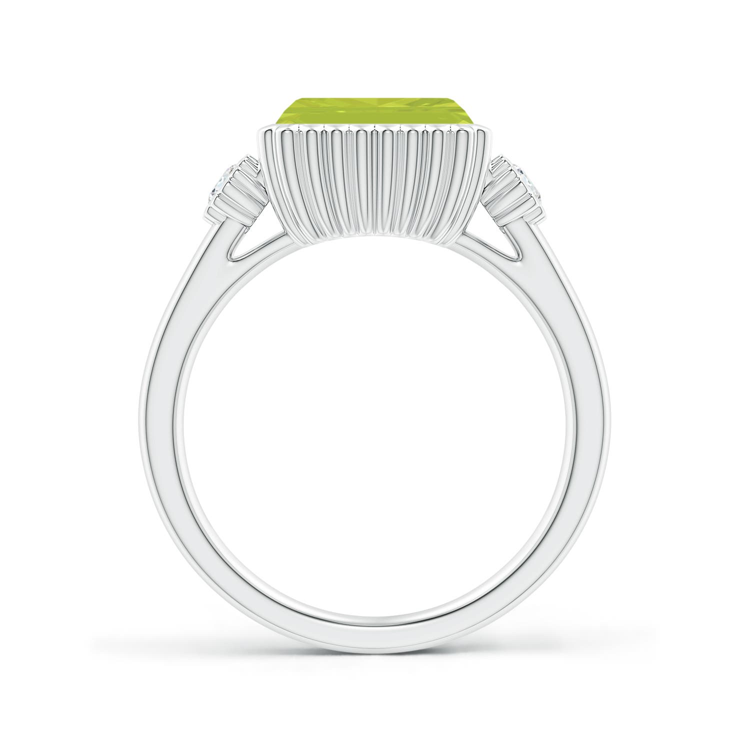 A - Peridot / 2.49 CT / 14 KT White Gold