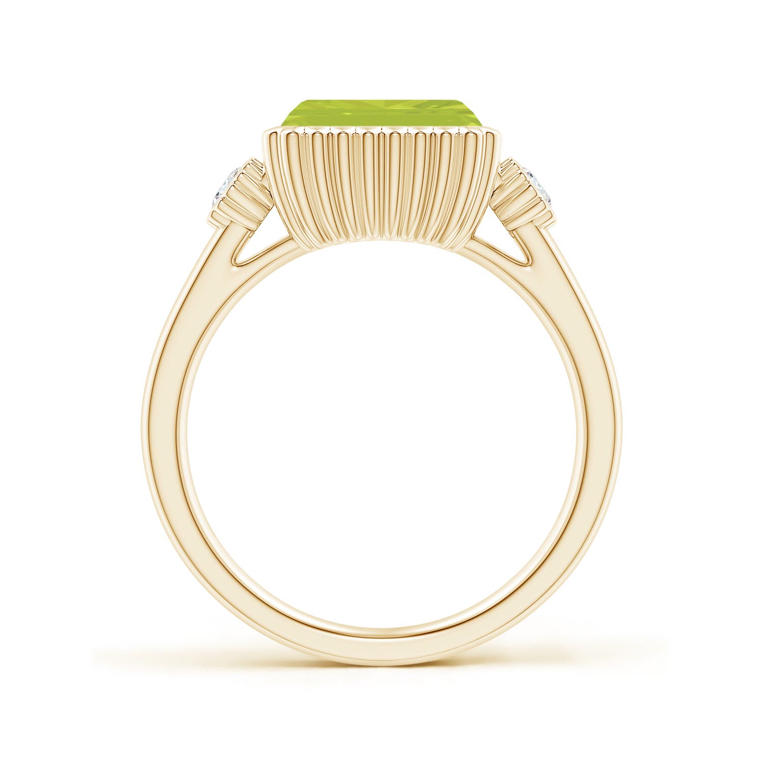 A - Peridot / 2.49 CT / 14 KT Yellow Gold