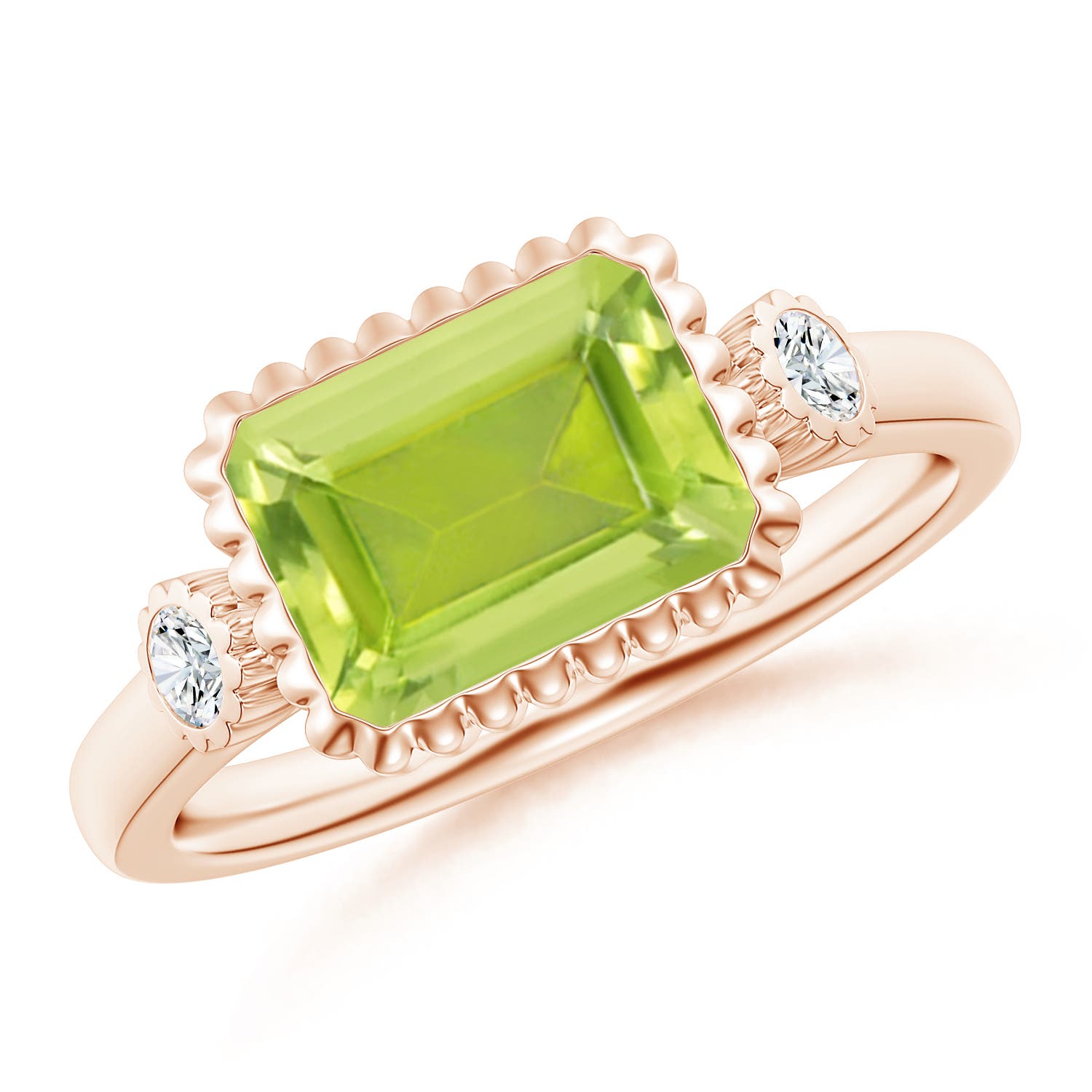 AA - Peridot / 2.49 CT / 14 KT Rose Gold