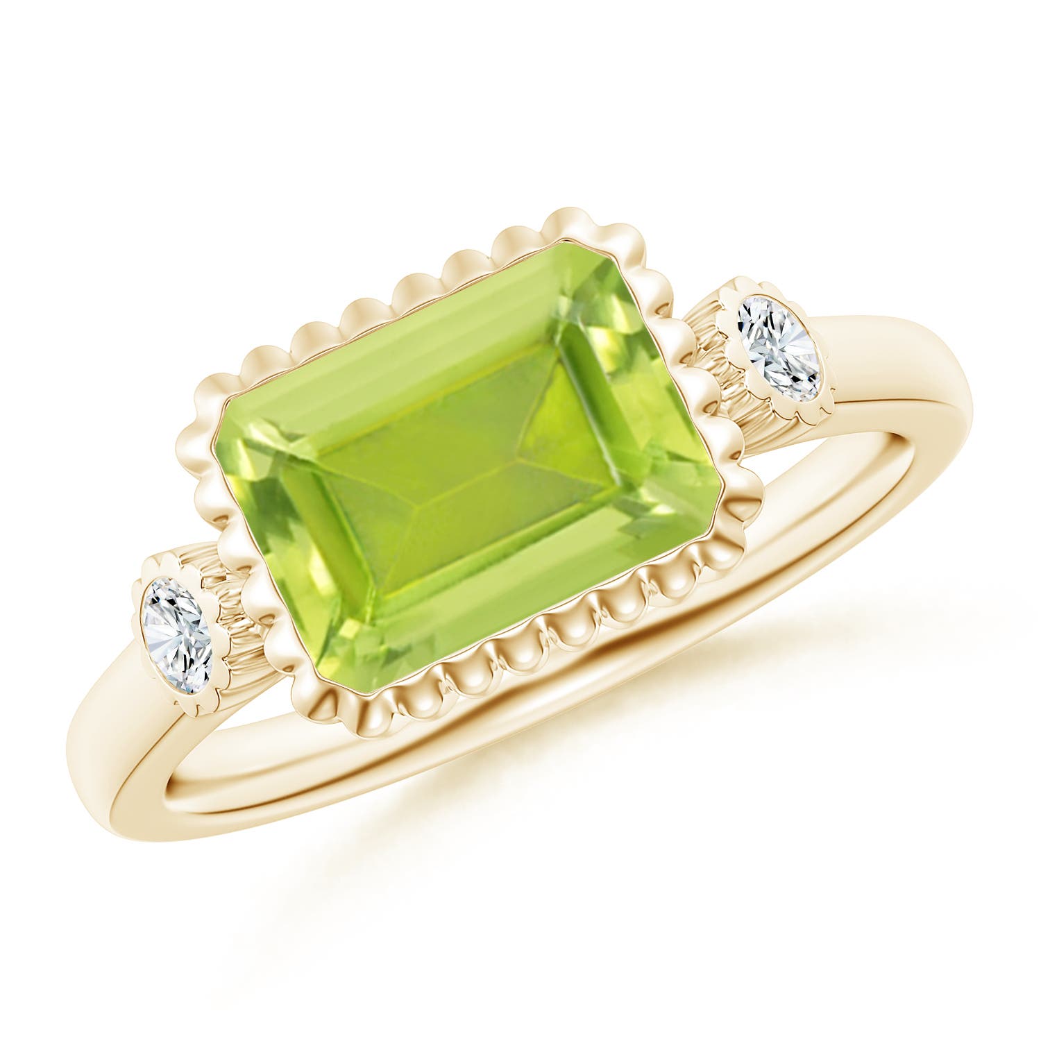 AA - Peridot / 2.49 CT / 14 KT Yellow Gold