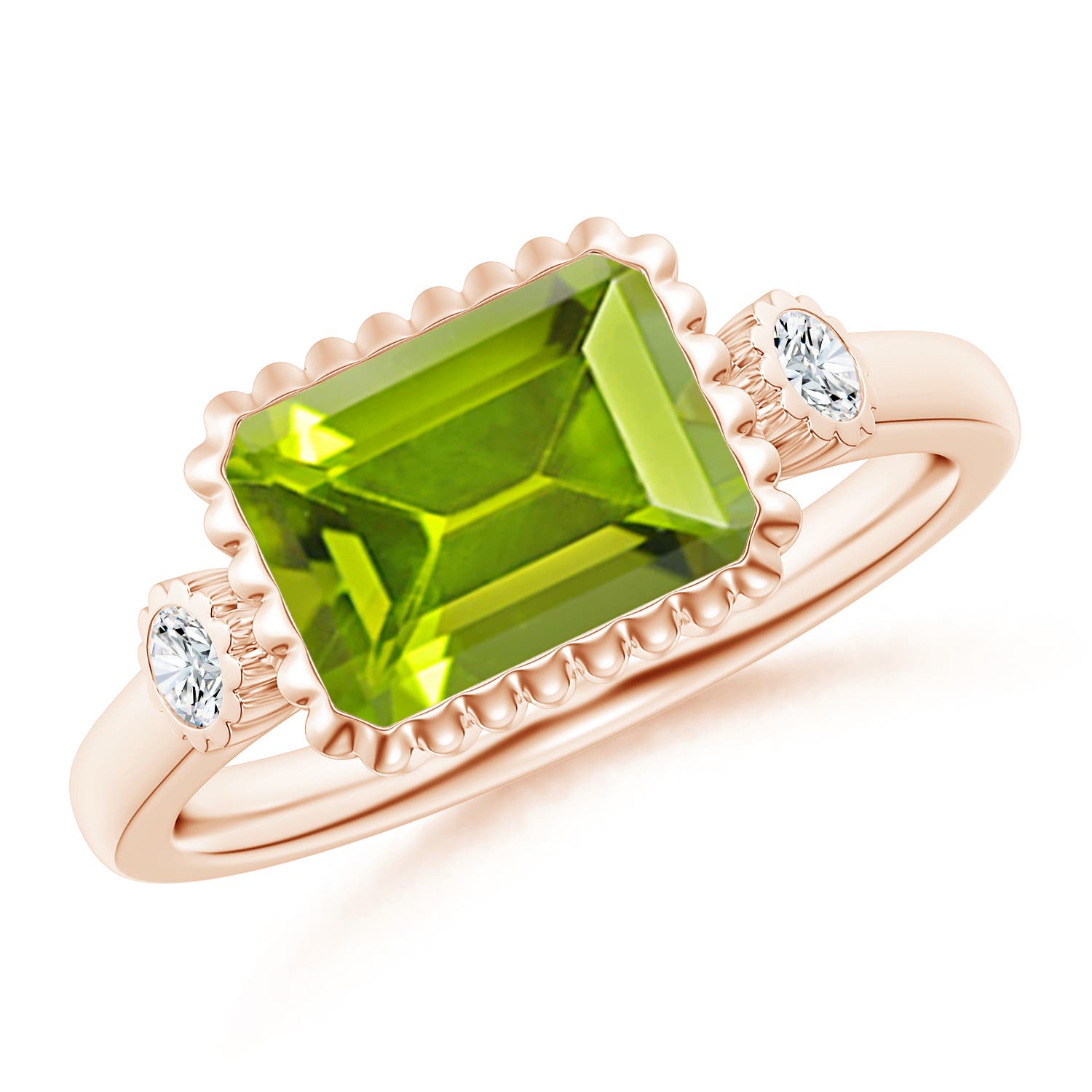 AAA - Peridot / 2.49 CT / 14 KT Rose Gold