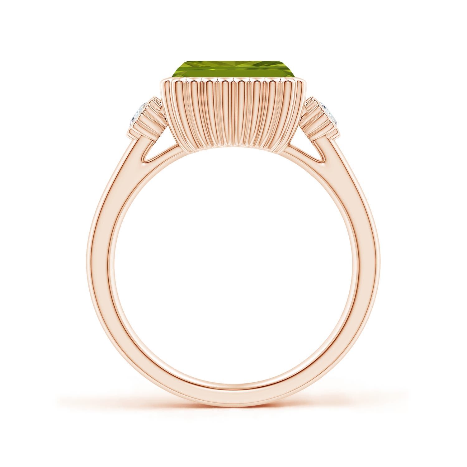 AAA - Peridot / 2.49 CT / 14 KT Rose Gold