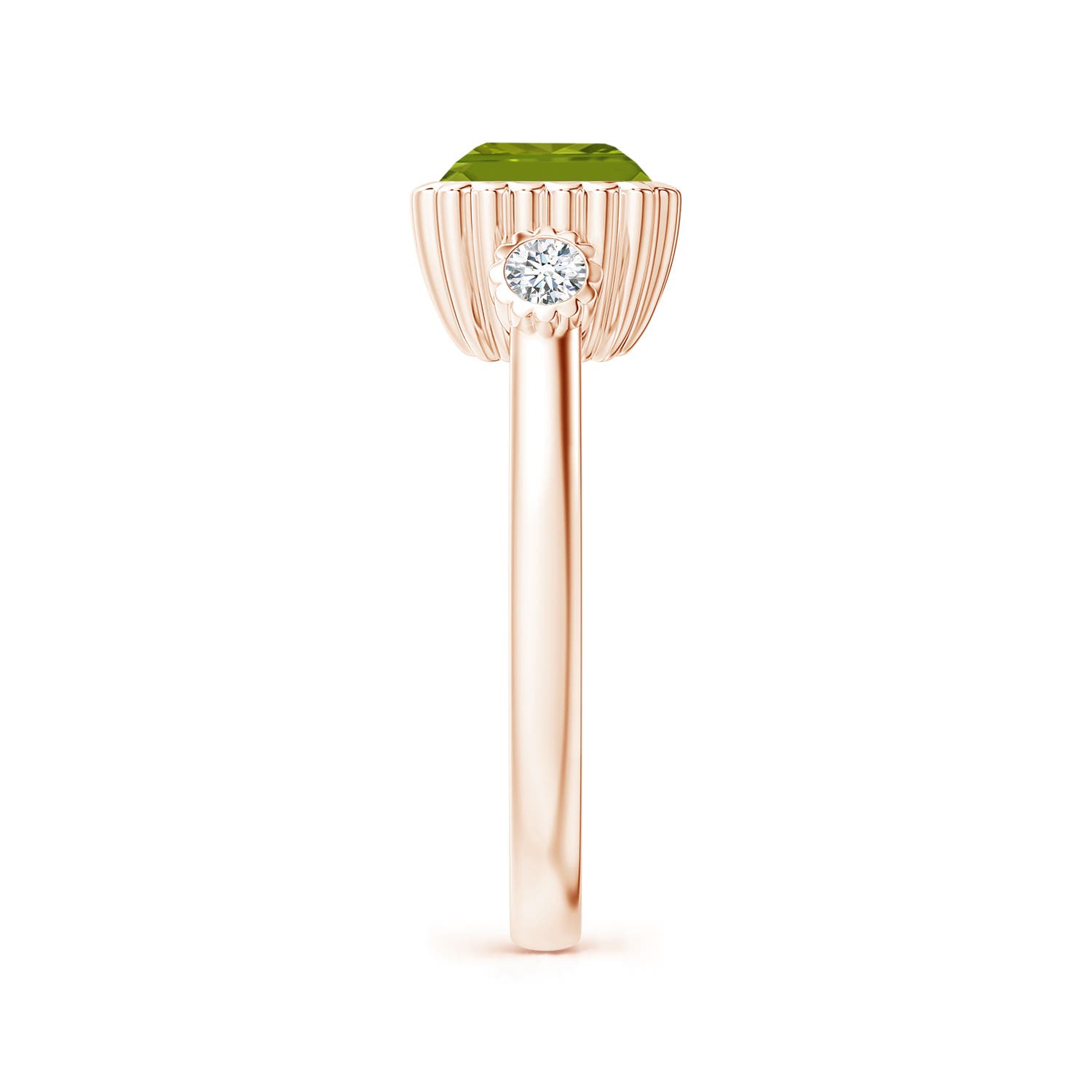 AAA - Peridot / 2.49 CT / 14 KT Rose Gold