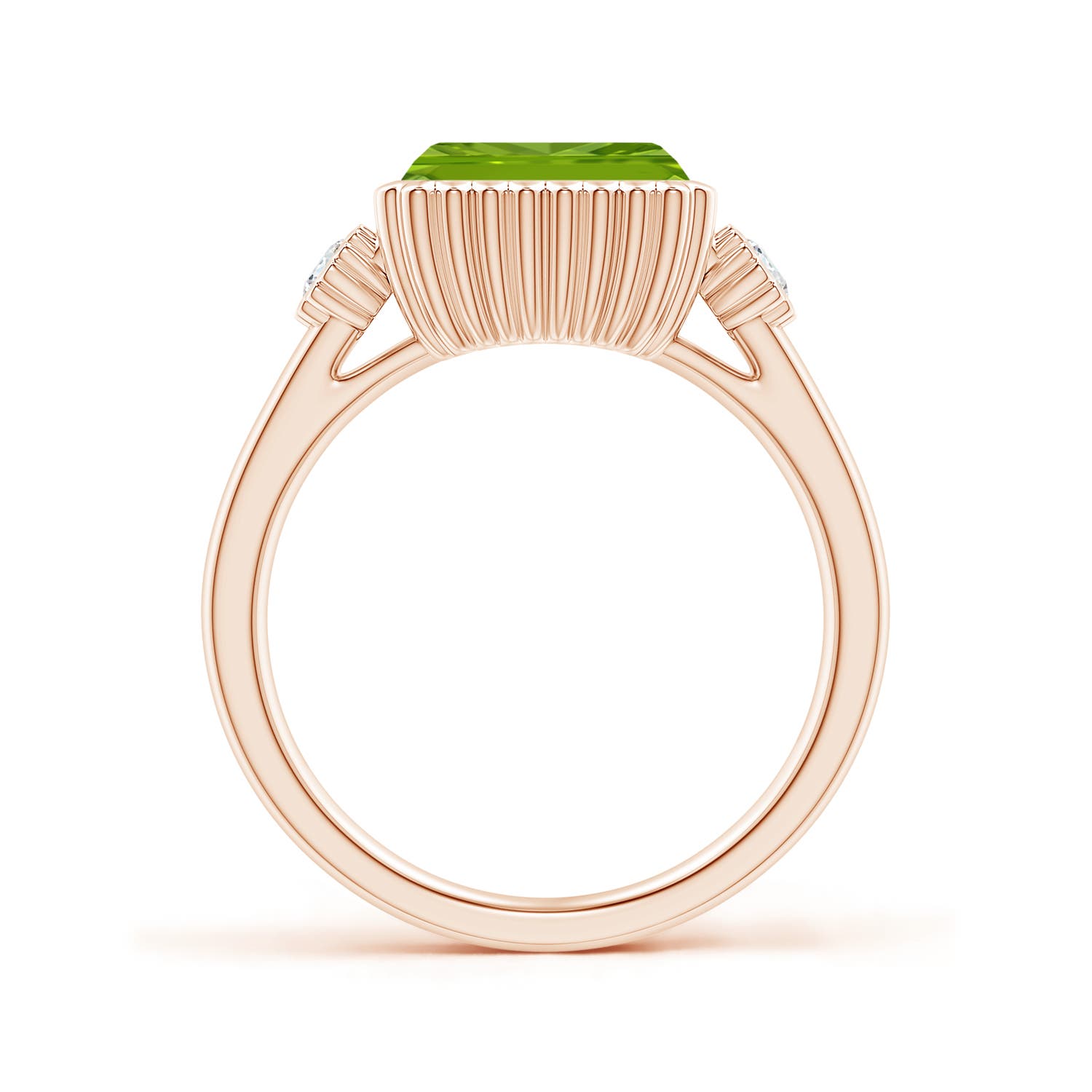 AAAA - Peridot / 2.49 CT / 14 KT Rose Gold