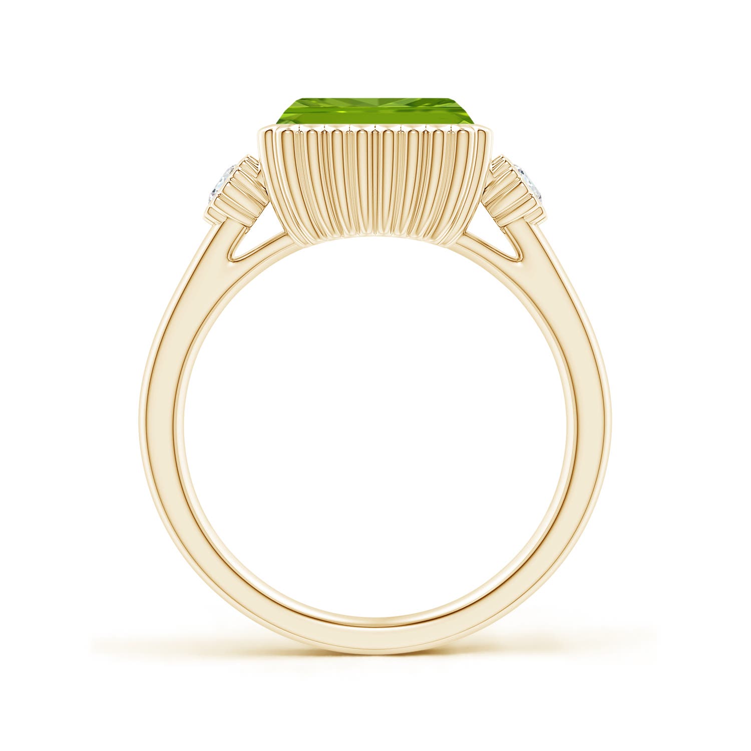 AAAA - Peridot / 2.49 CT / 14 KT Yellow Gold