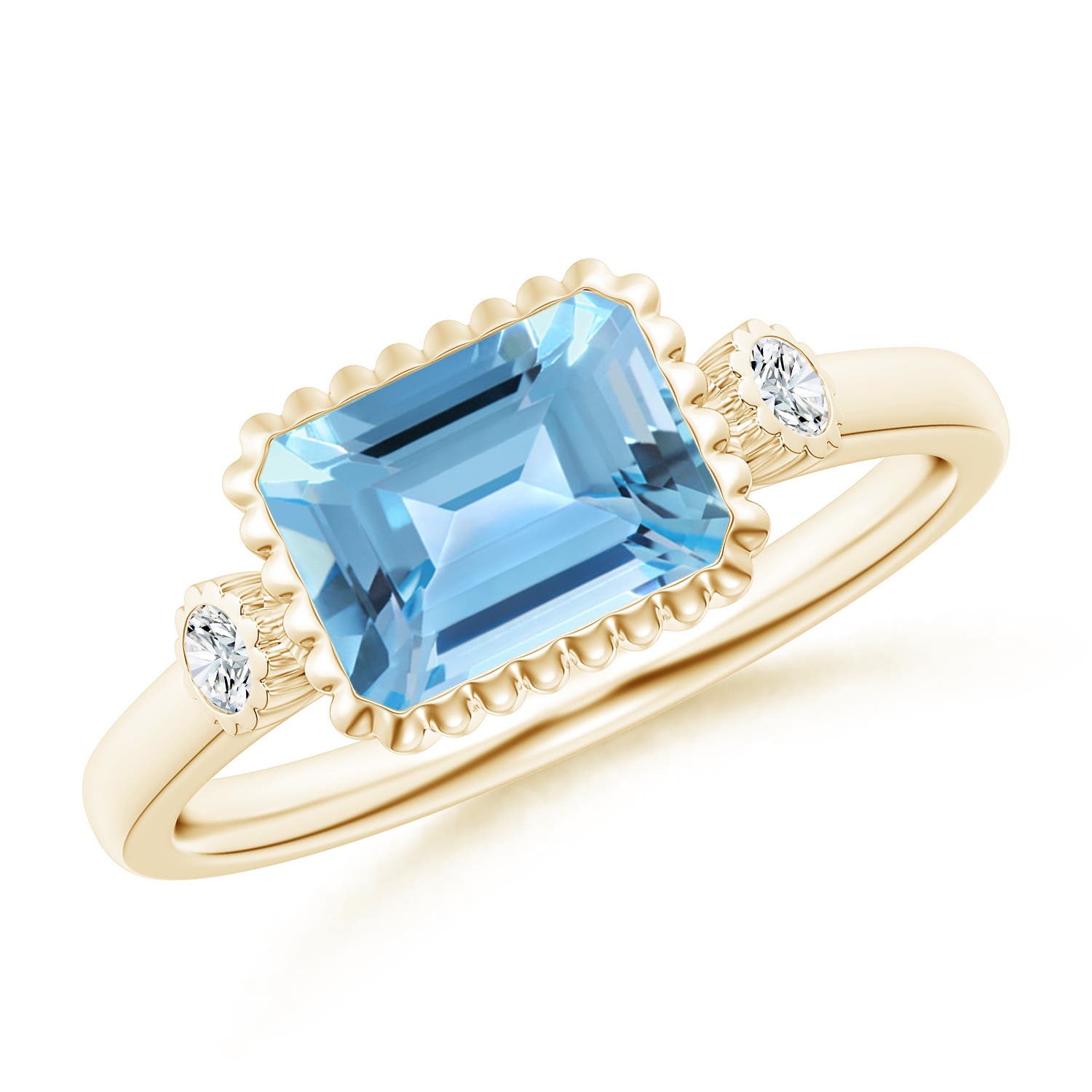 A - Swiss Blue Topaz / 2.04 CT / 14 KT Yellow Gold