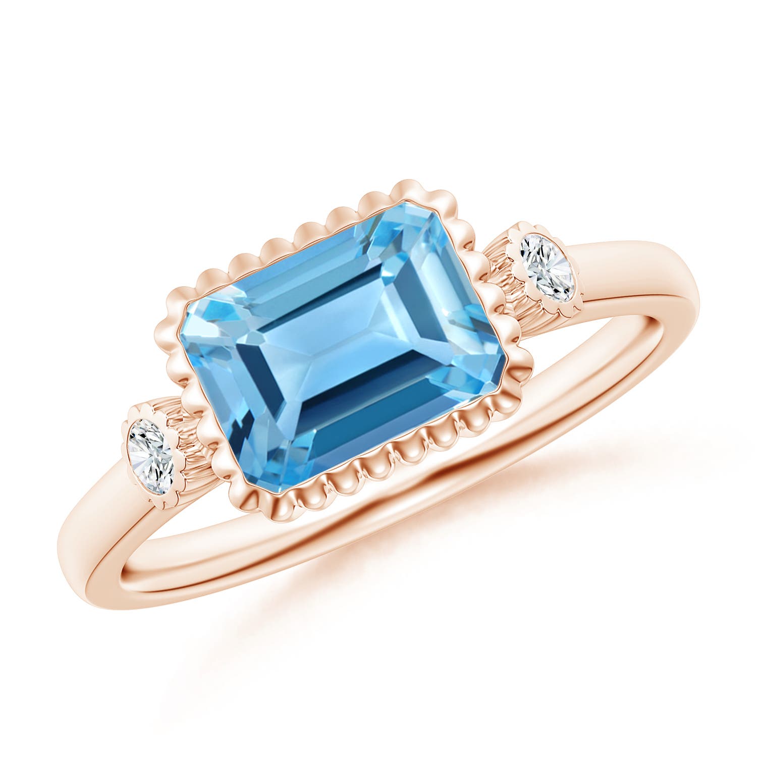 AA - Swiss Blue Topaz / 2.04 CT / 14 KT Rose Gold