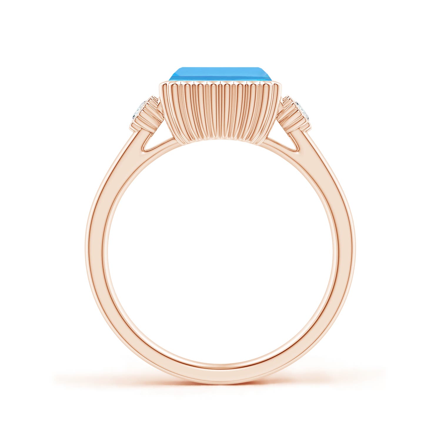 AA - Swiss Blue Topaz / 2.04 CT / 14 KT Rose Gold