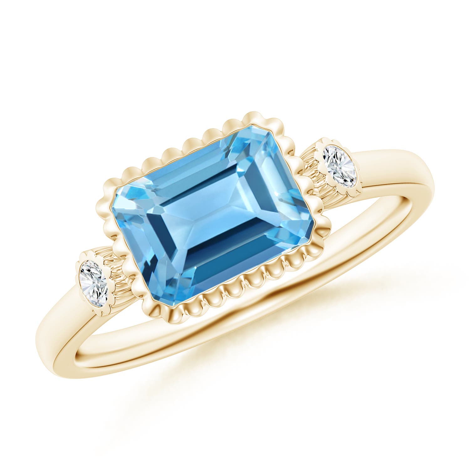 AA - Swiss Blue Topaz / 2.04 CT / 14 KT Yellow Gold