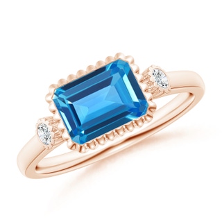 Emerald Cut AAAA Swiss Blue Topaz