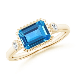 Emerald Cut AAAA Swiss Blue Topaz