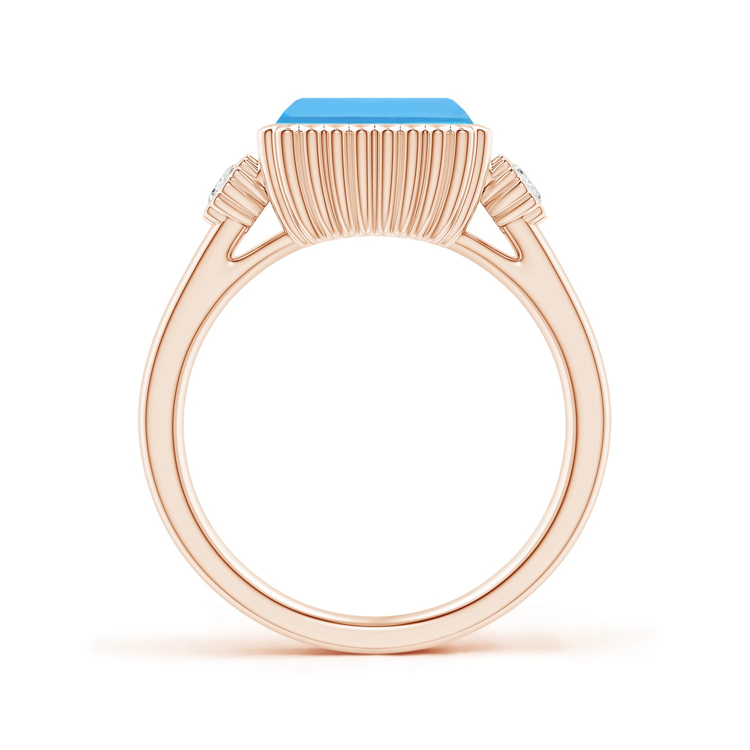 AA - Swiss Blue Topaz / 2.89 CT / 14 KT Rose Gold