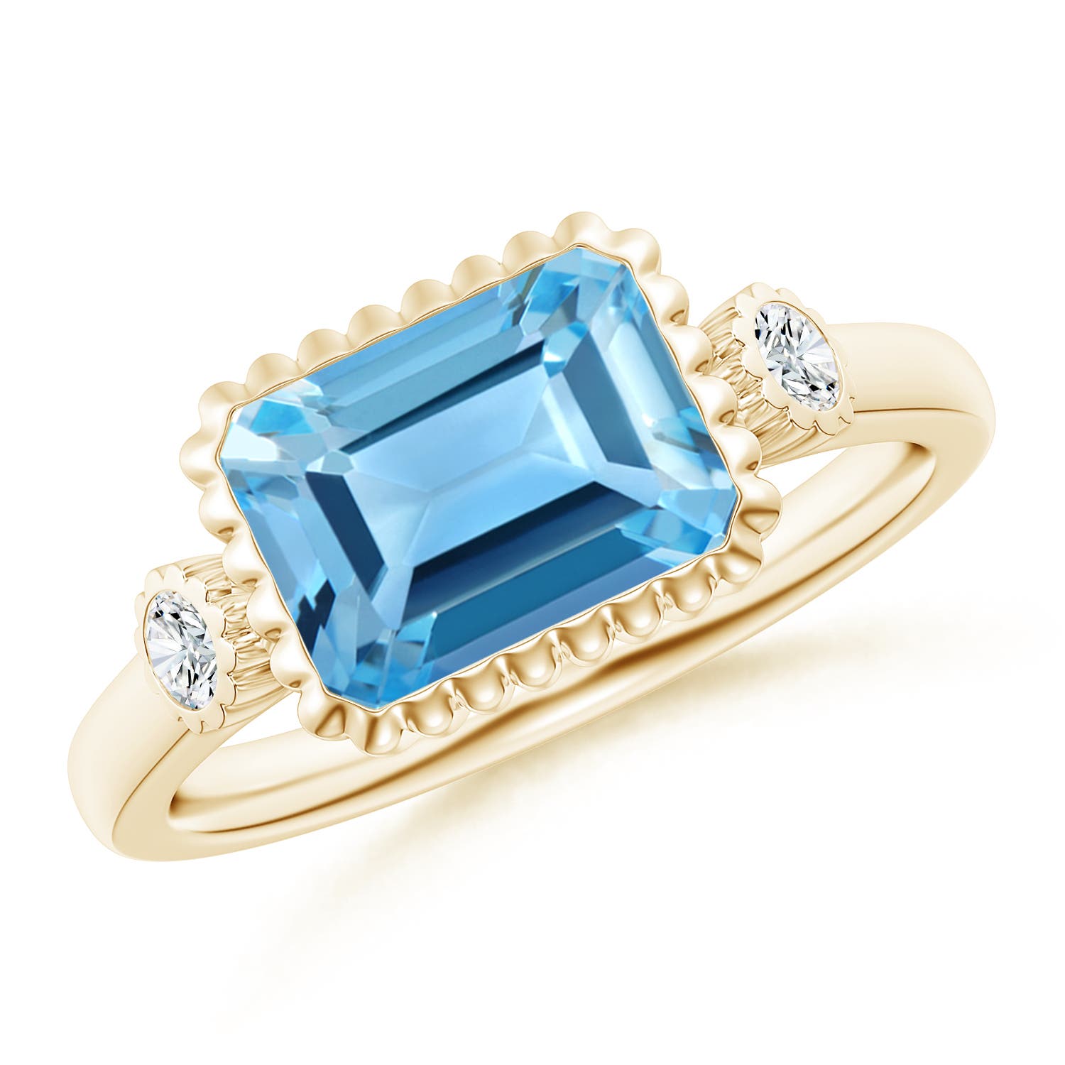 AA - Swiss Blue Topaz / 2.89 CT / 14 KT Yellow Gold