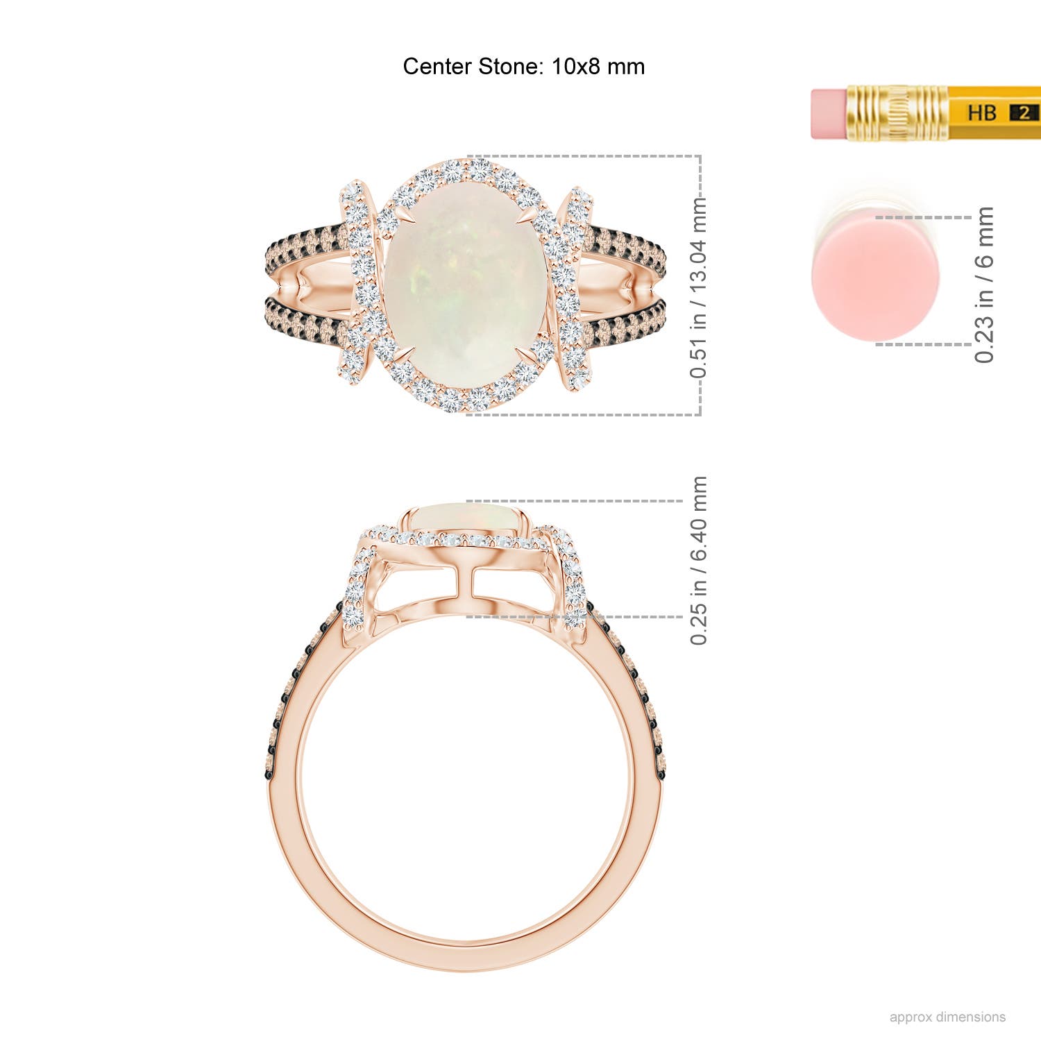 A - Opal / 2.03 CT / 14 KT Rose Gold