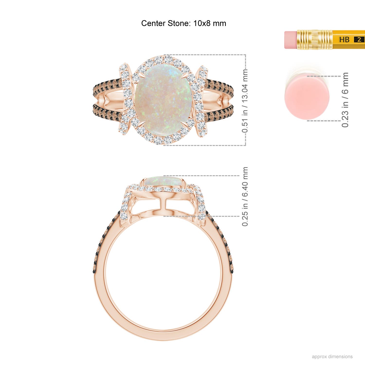 AA - Opal / 2.03 CT / 14 KT Rose Gold