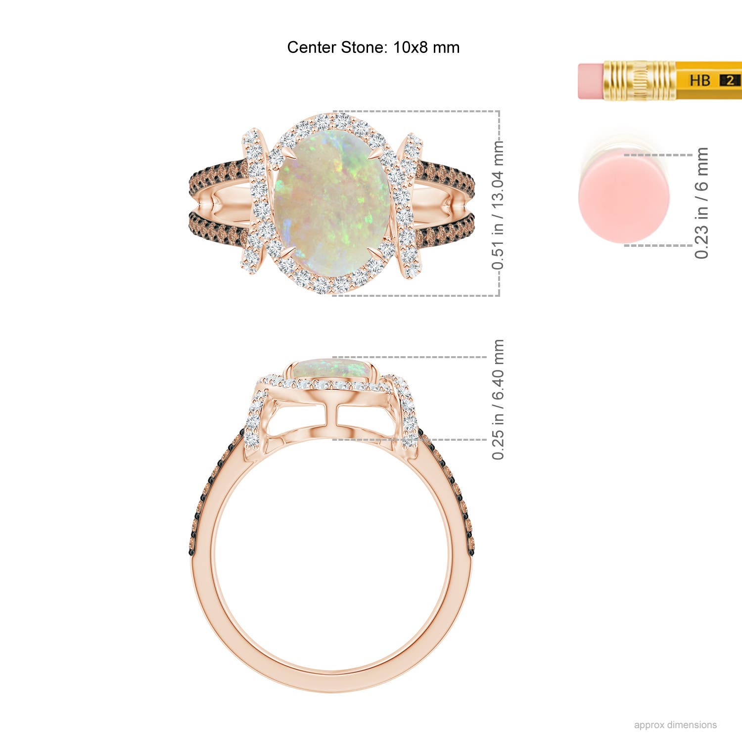 AAA - Opal / 2.03 CT / 14 KT Rose Gold