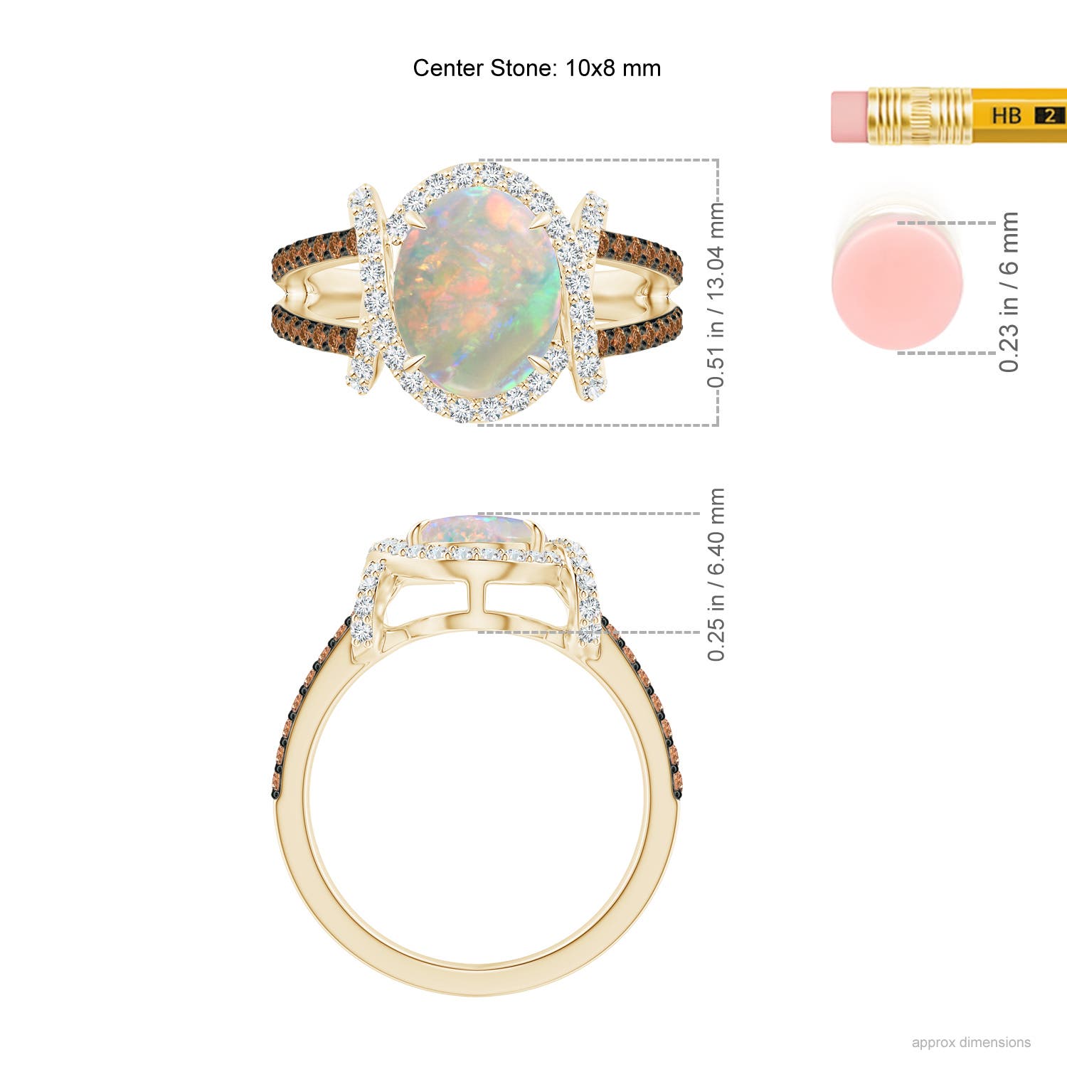 AAAA - Opal / 2.03 CT / 14 KT Yellow Gold