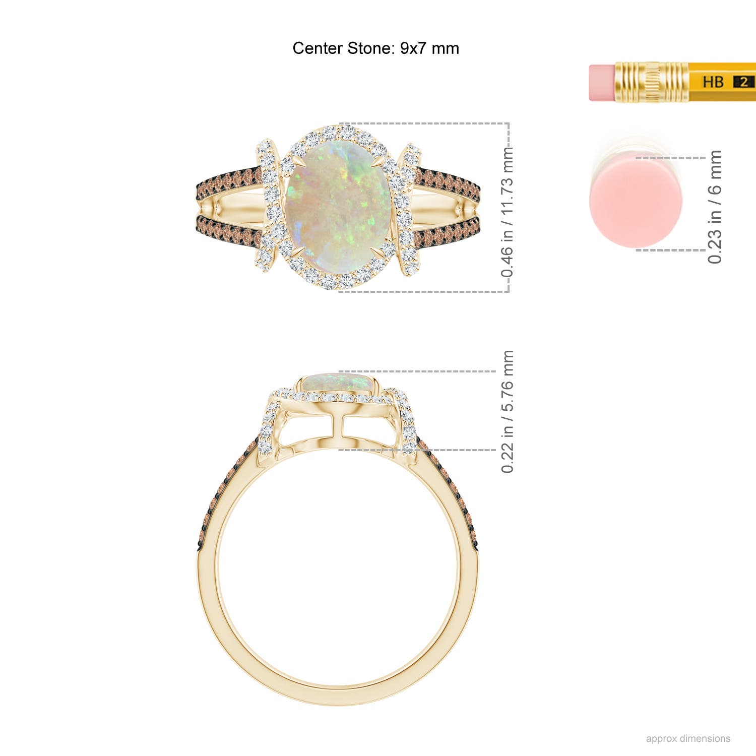 AAA - Opal / 1.53 CT / 14 KT Yellow Gold