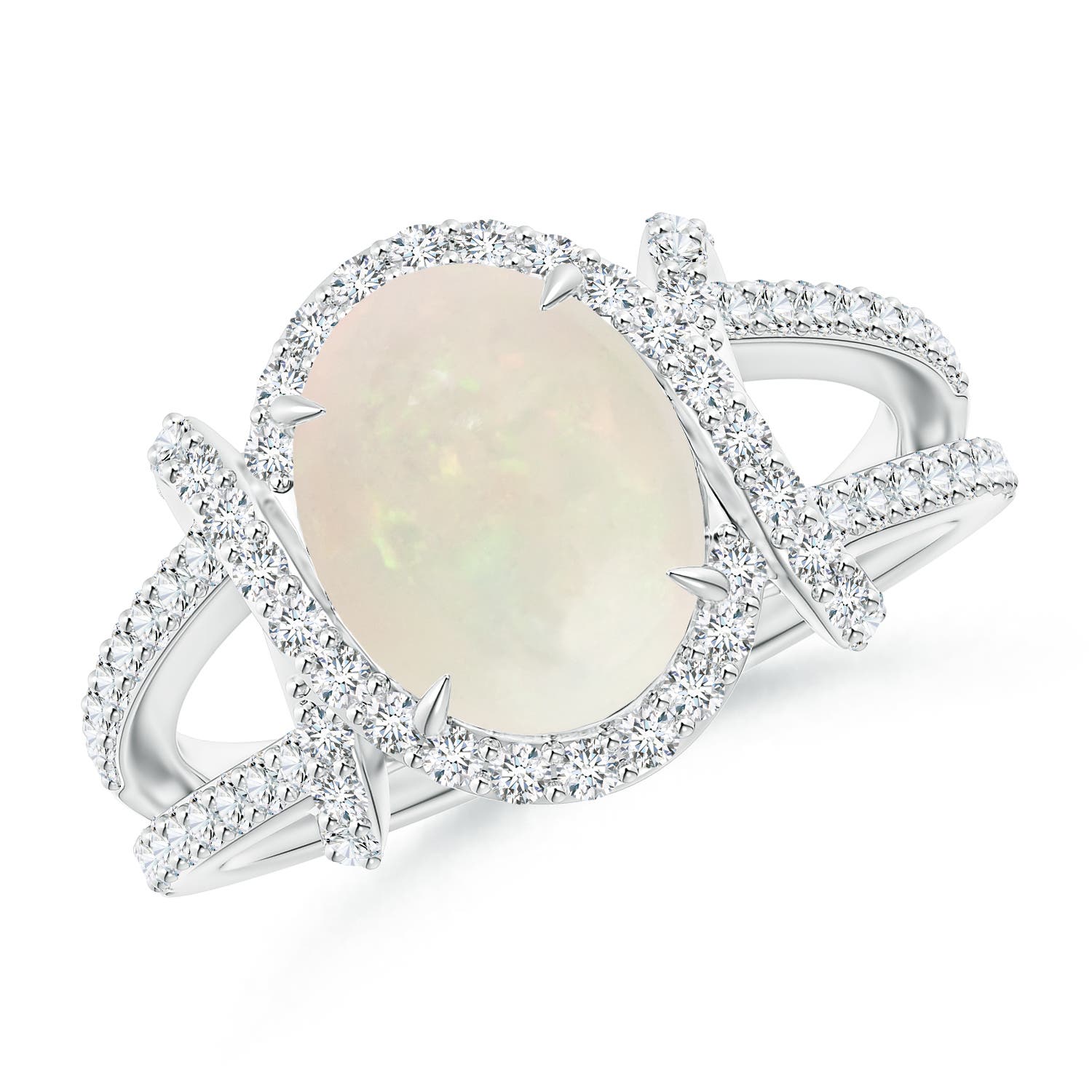 A - Opal / 2.03 CT / 14 KT White Gold