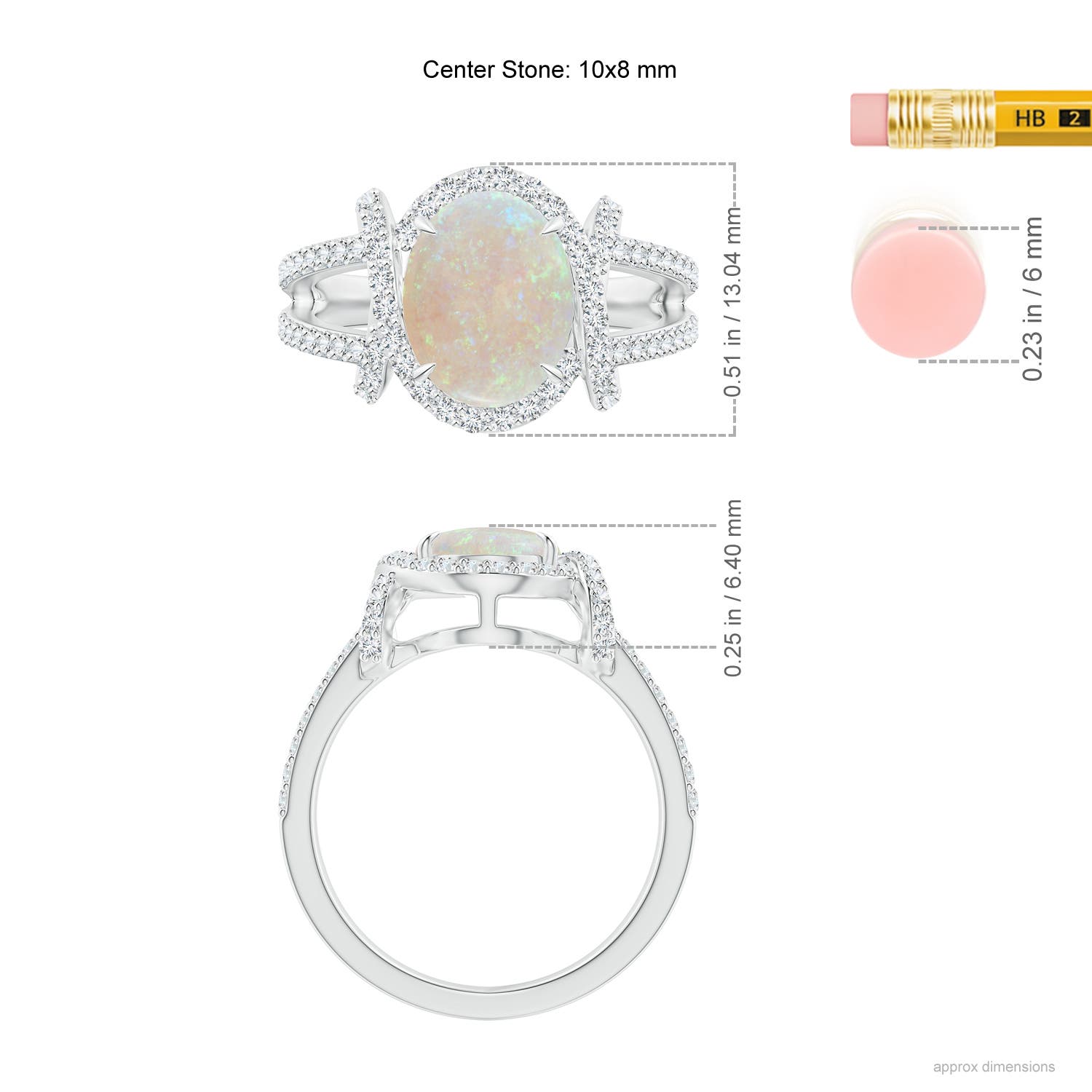 AA - Opal / 2.03 CT / 14 KT White Gold