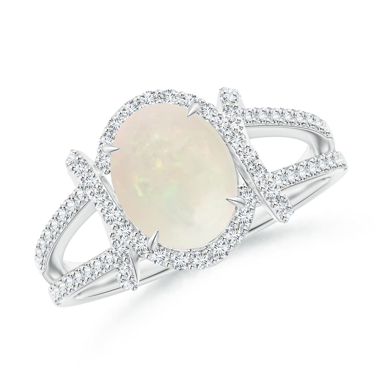 A - Opal / 1.53 CT / 14 KT White Gold