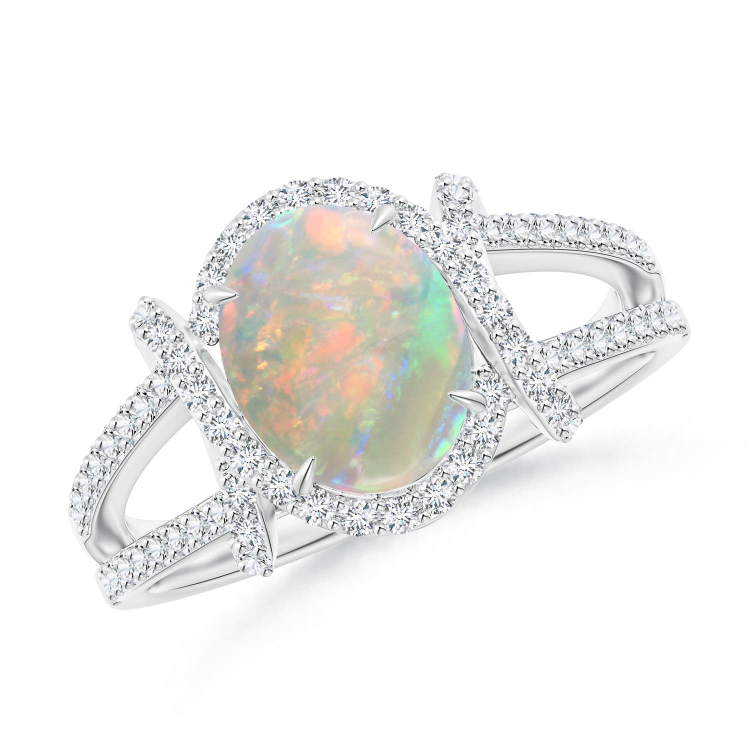 AAAA - Opal / 1.53 CT / 14 KT White Gold