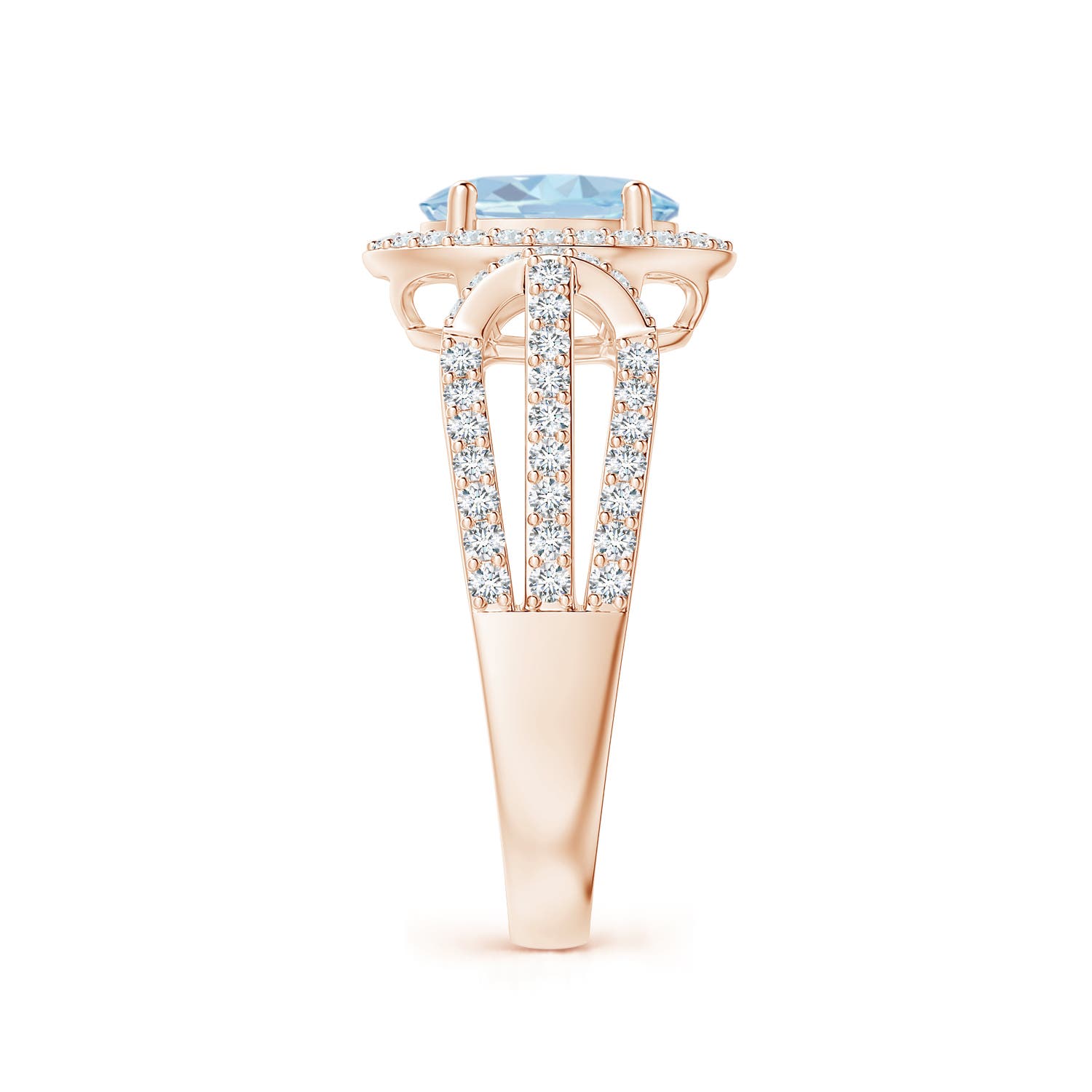 A - Aquamarine / 1.53 CT / 14 KT Rose Gold