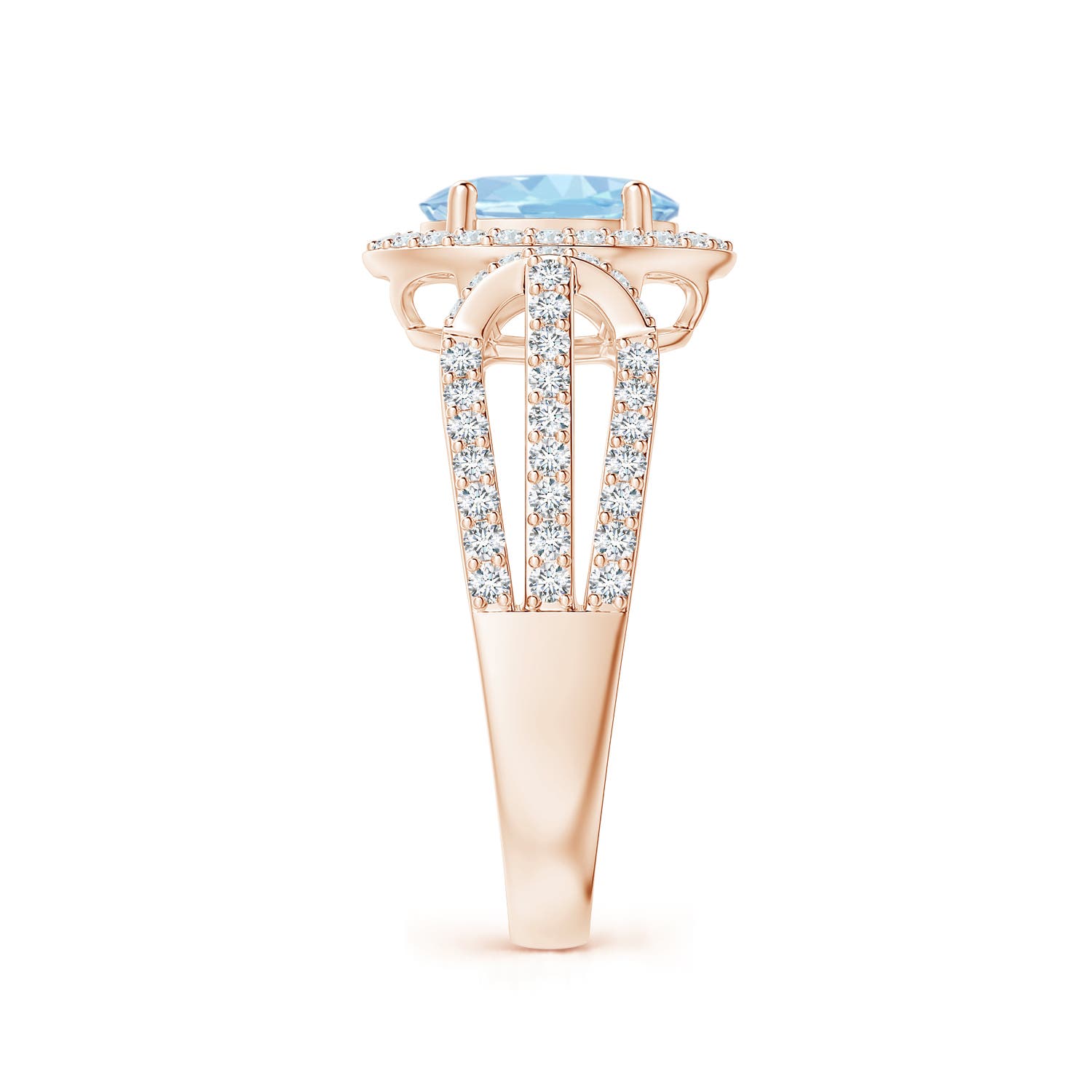 AAA - Aquamarine / 1.53 CT / 14 KT Rose Gold