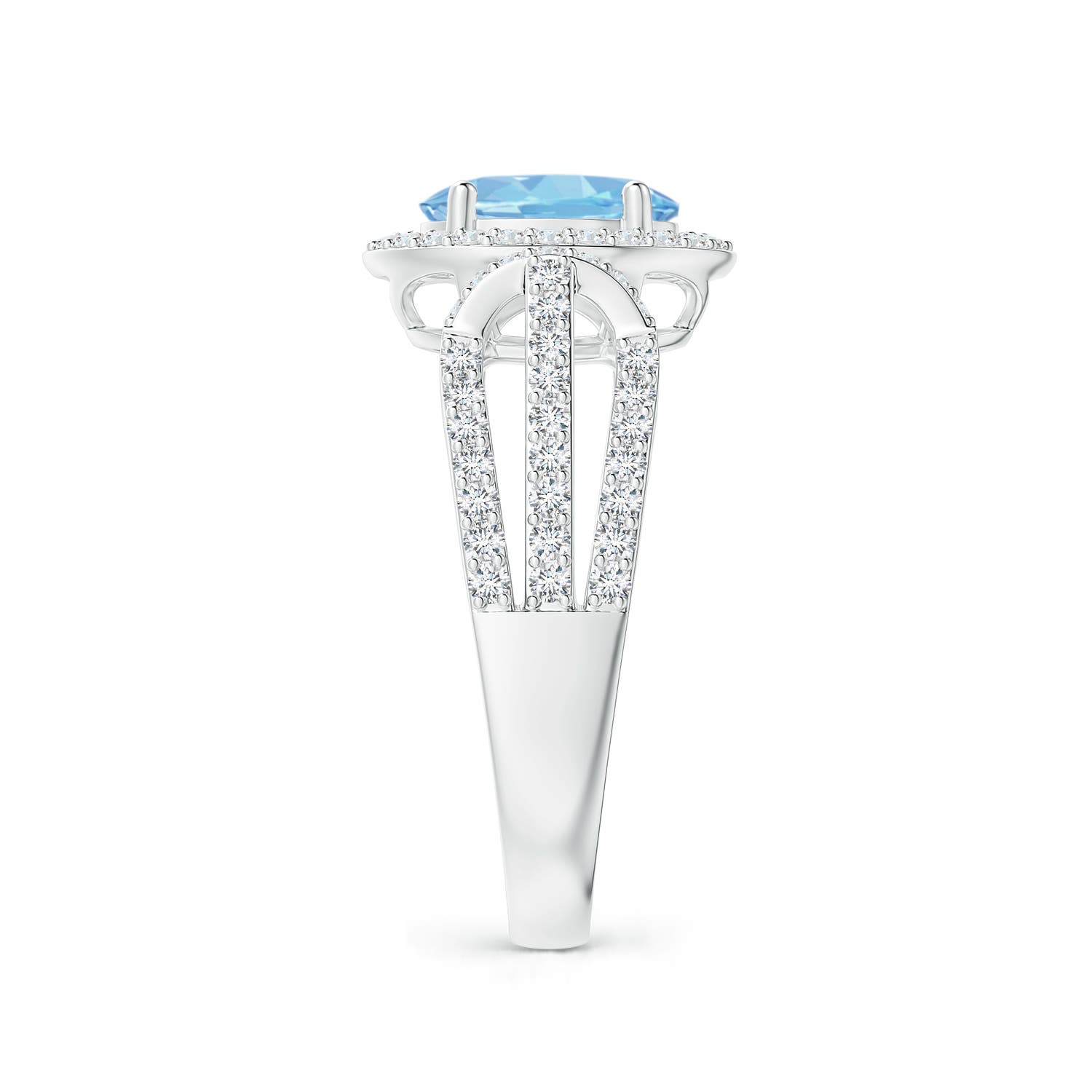 AAAA - Aquamarine / 1.53 CT / 14 KT White Gold