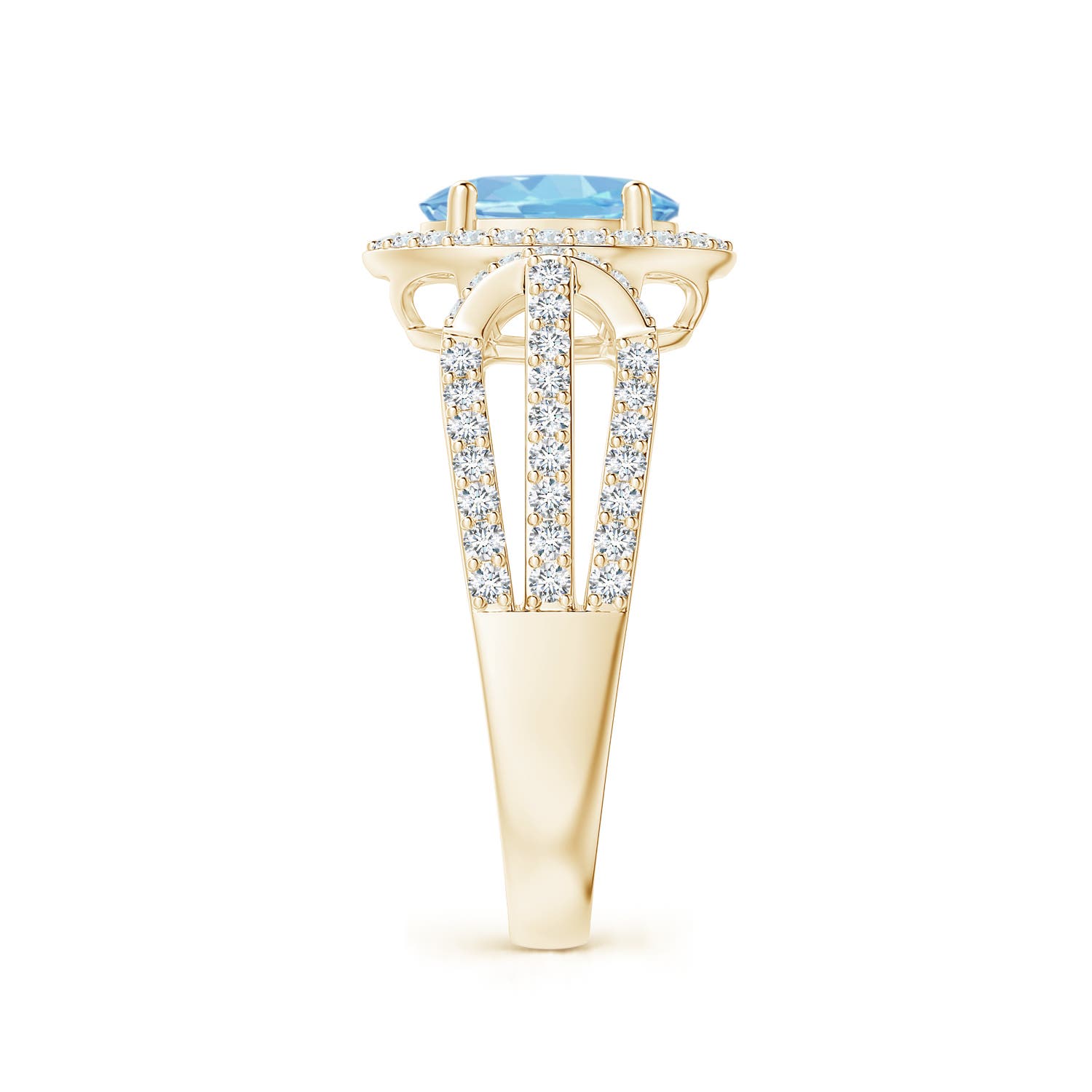 AAAA - Aquamarine / 1.53 CT / 14 KT Yellow Gold