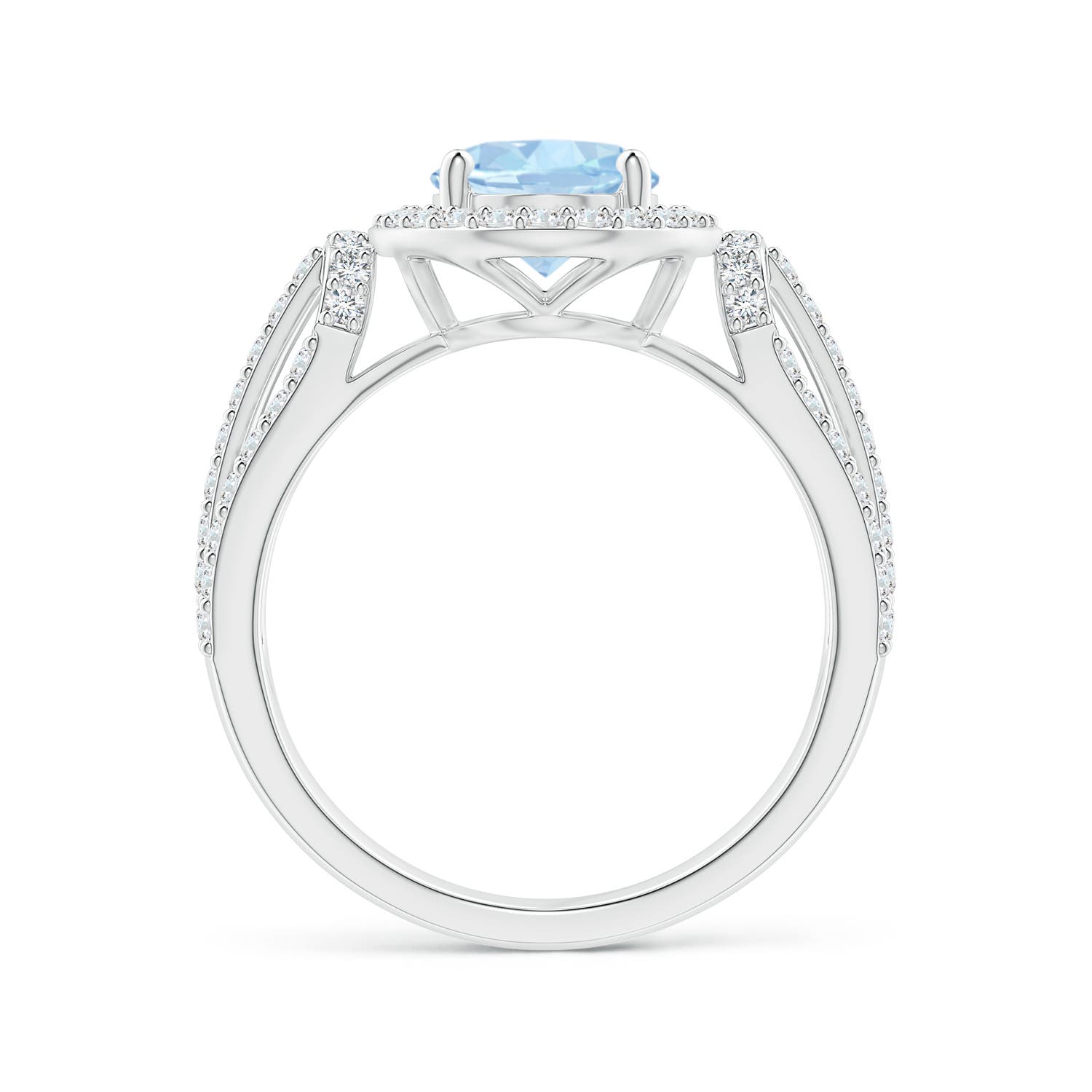 AA - Aquamarine / 2.22 CT / 14 KT White Gold