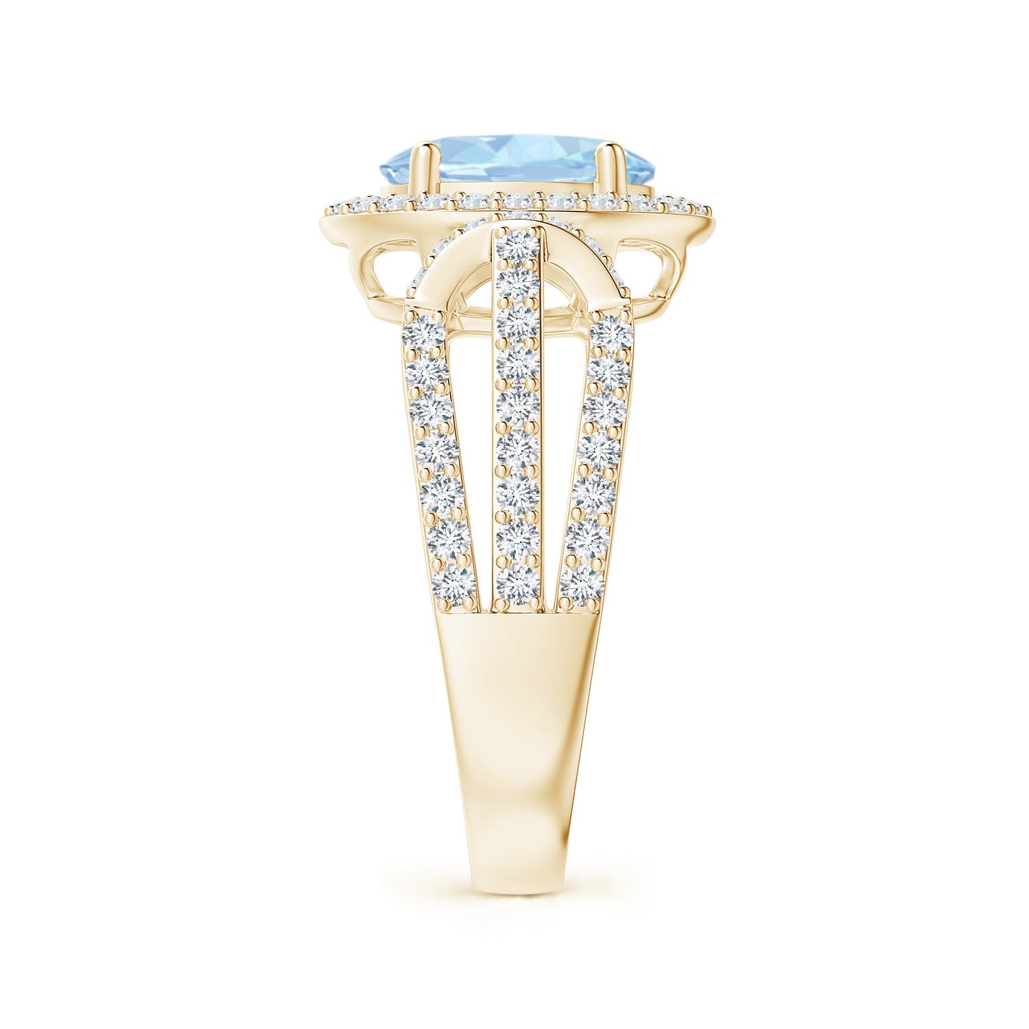 AA - Aquamarine / 2.22 CT / 14 KT Yellow Gold