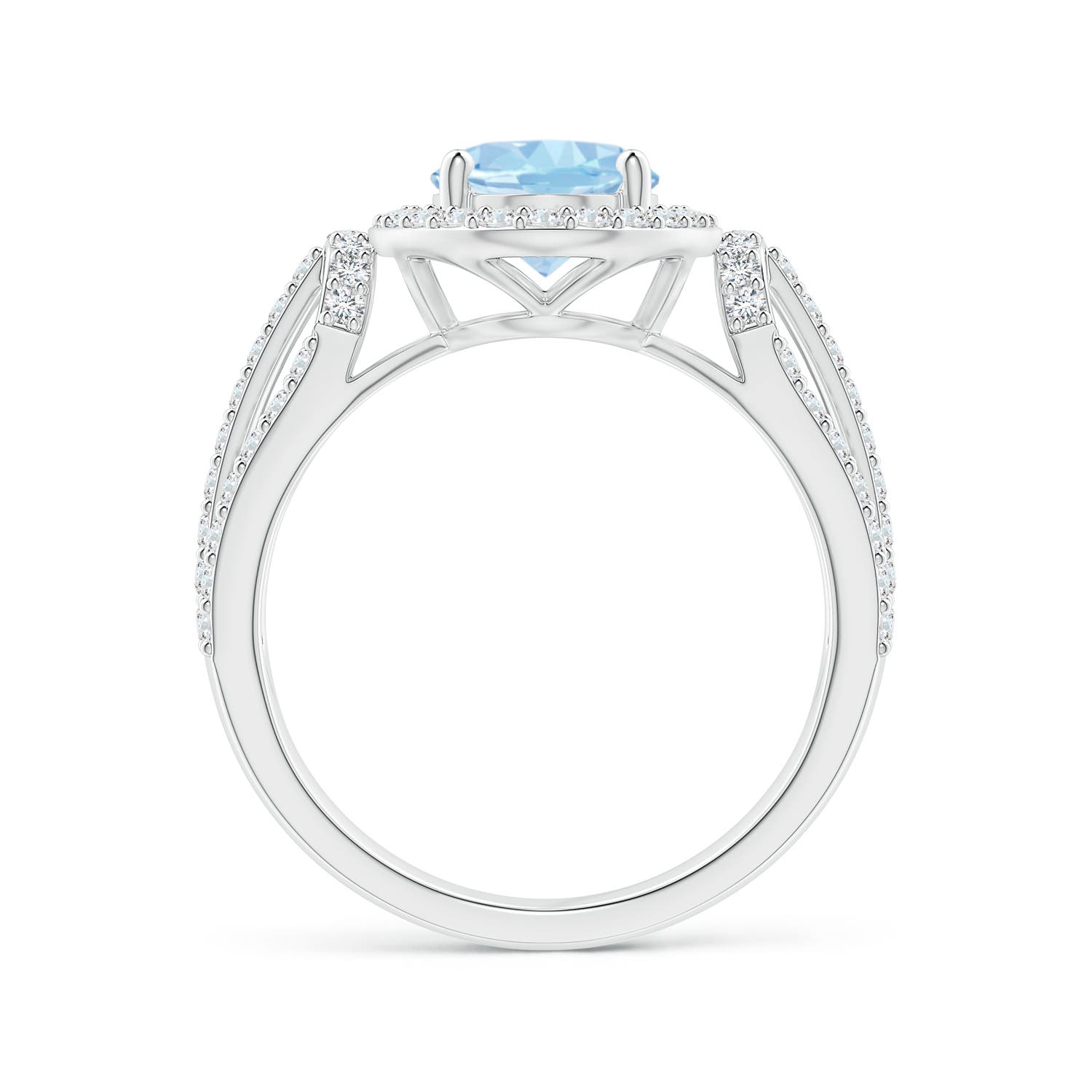 AAA - Aquamarine / 2.22 CT / 14 KT White Gold