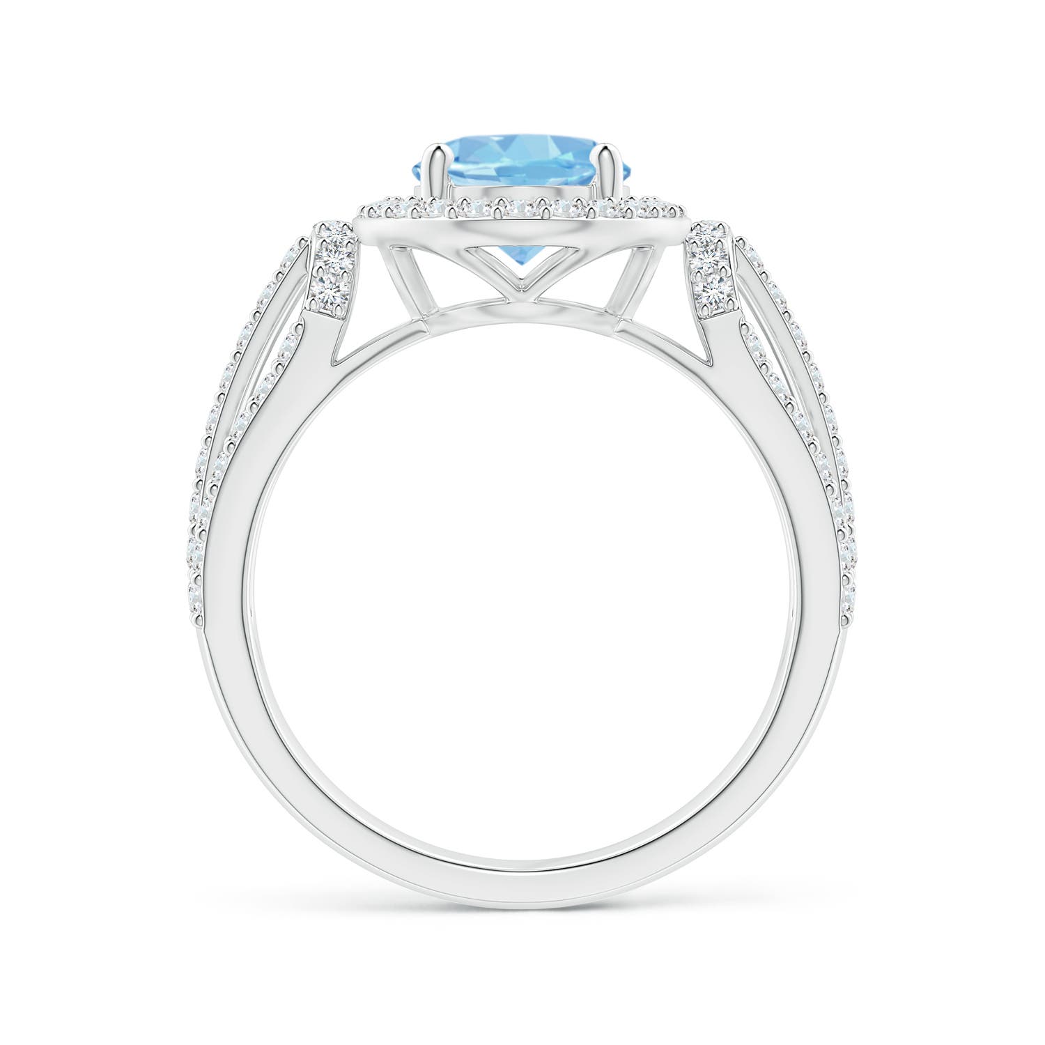 AAAA - Aquamarine / 2.22 CT / 14 KT White Gold